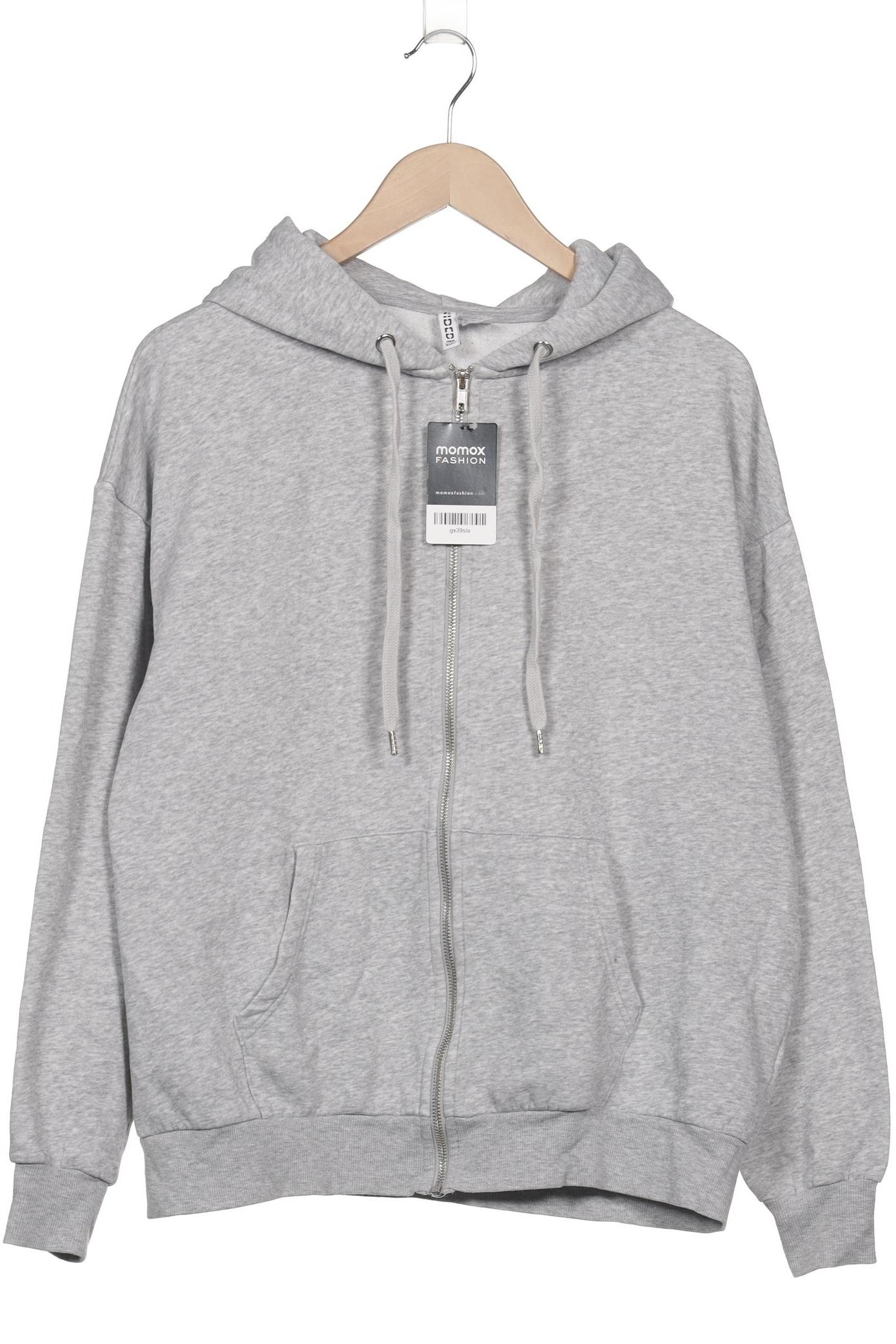 

H&M Herren Kapuzenpullover, grau, Gr. 48