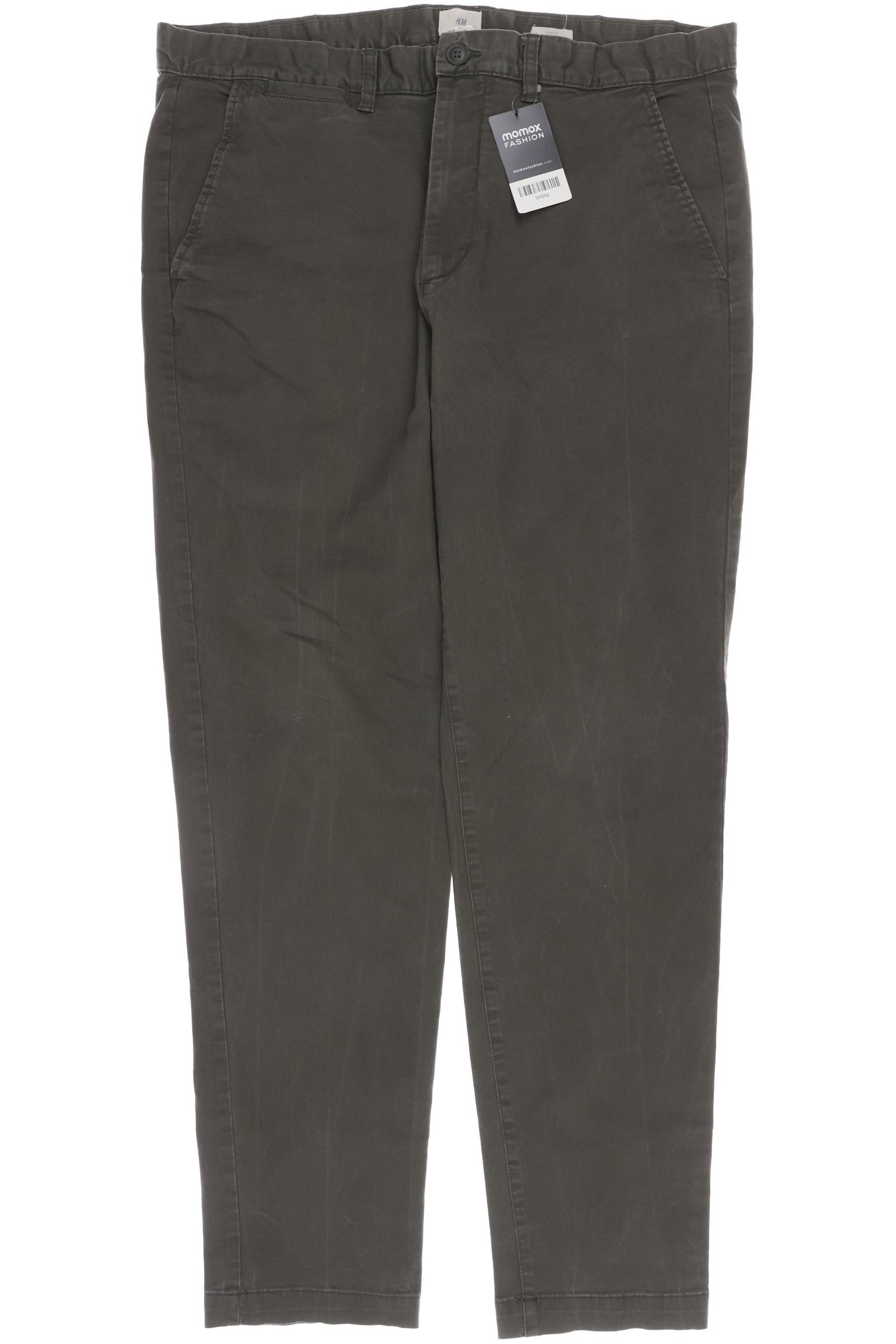 

H&M Herren Stoffhose, grün, Gr. 38