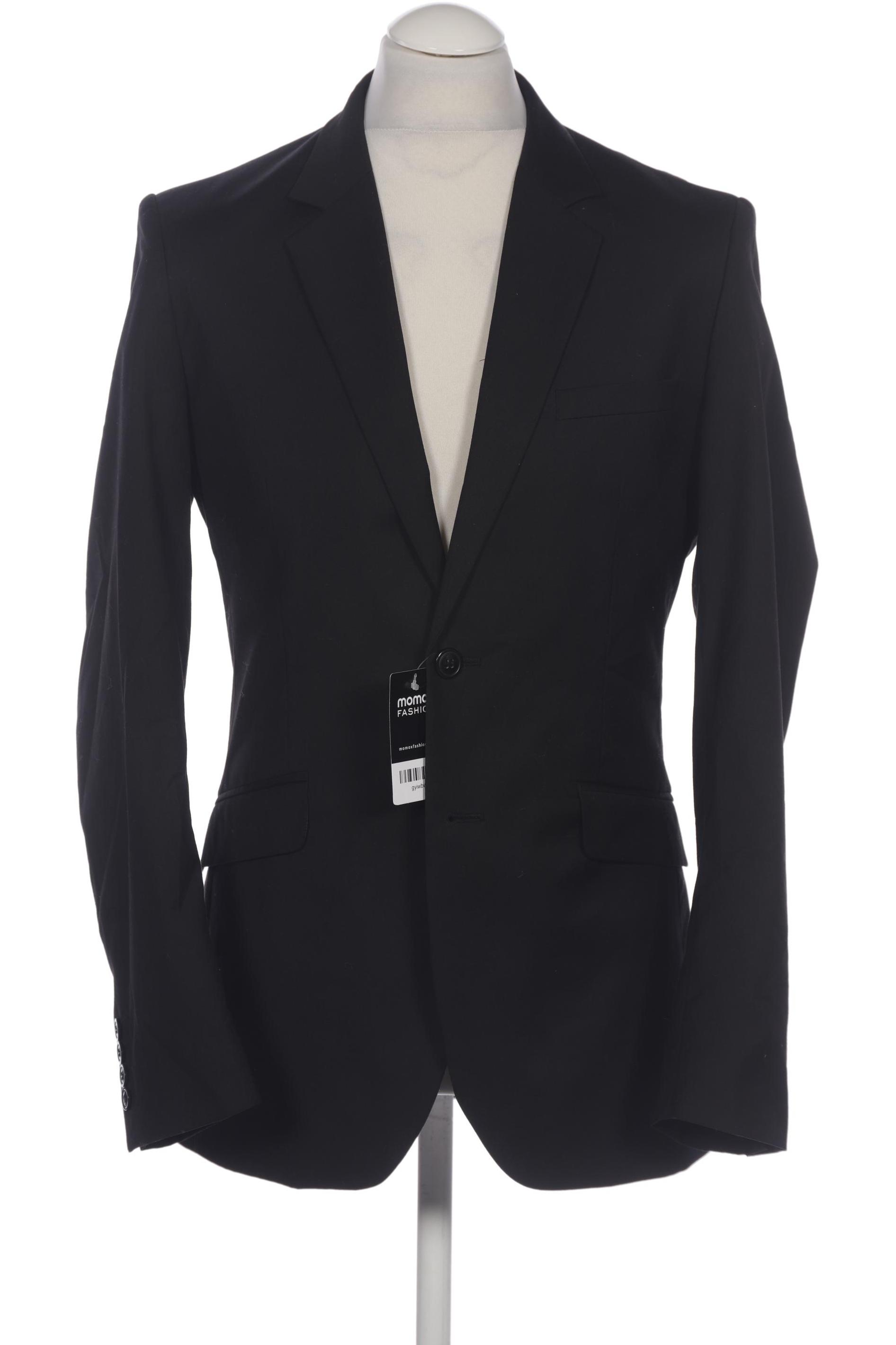 

H&M Herren Sakko, schwarz, Gr. 48