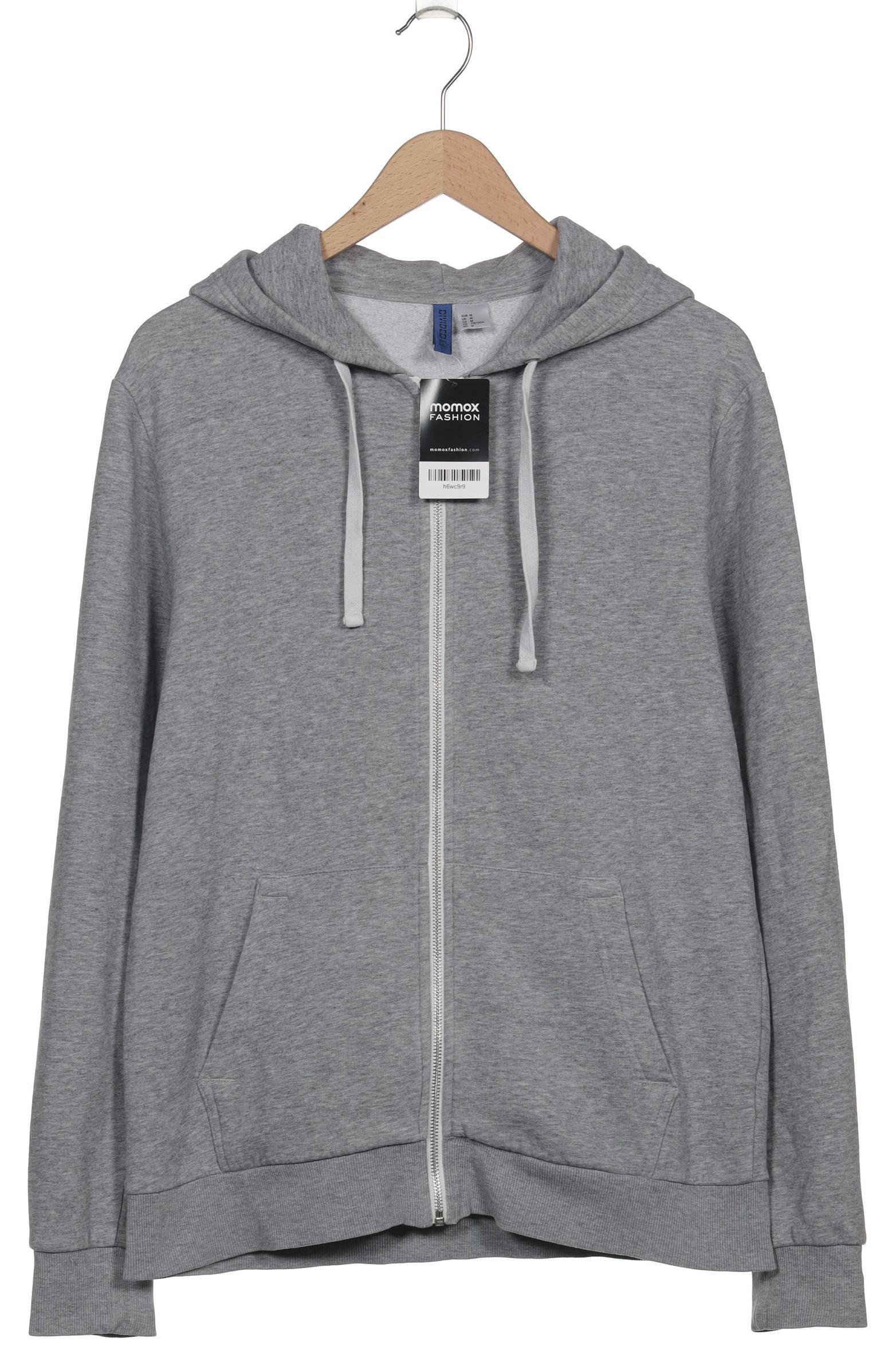 

H&M Herren Kapuzenpullover, grau, Gr. 48