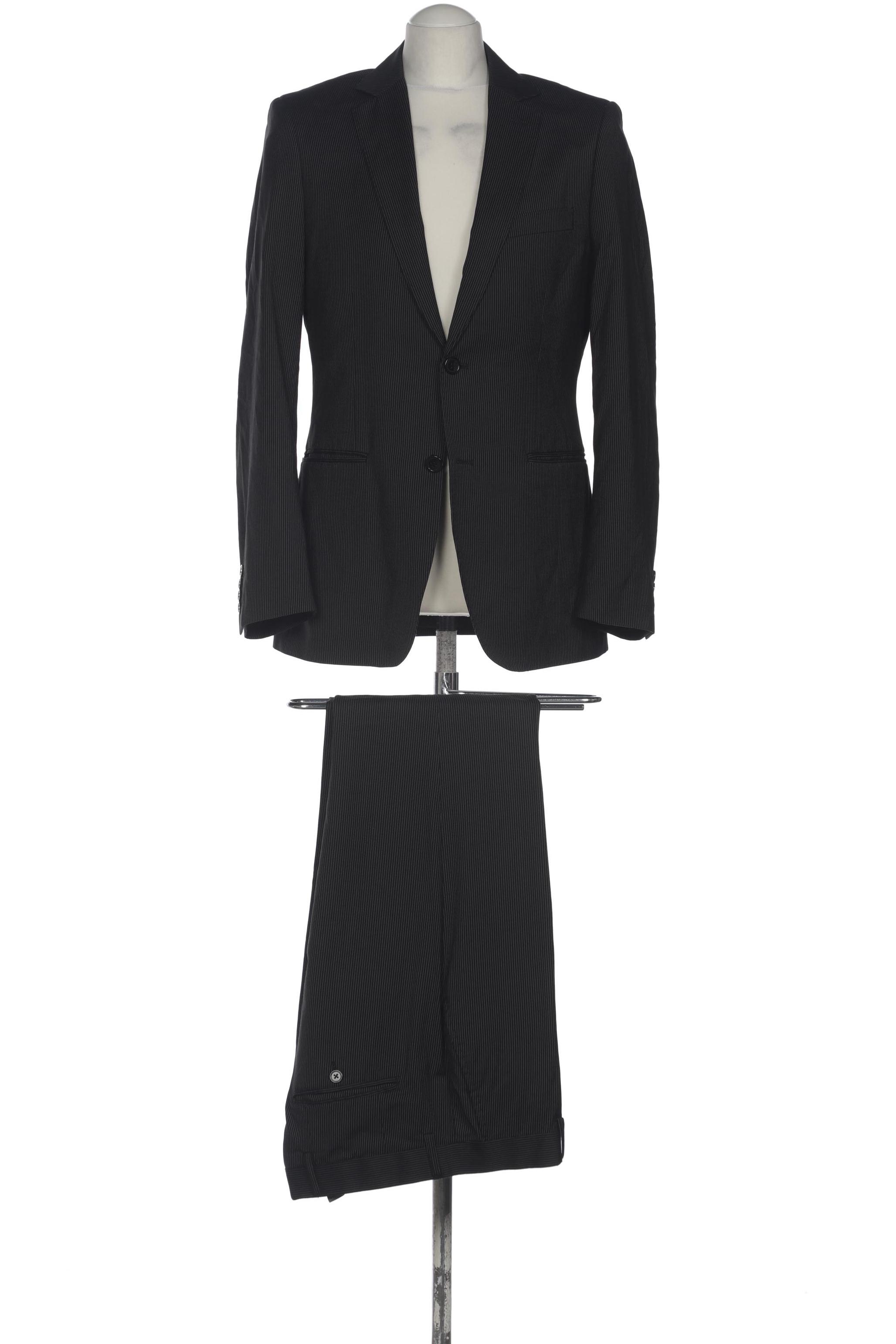 

H&M Herren Anzug, schwarz, Gr. 48