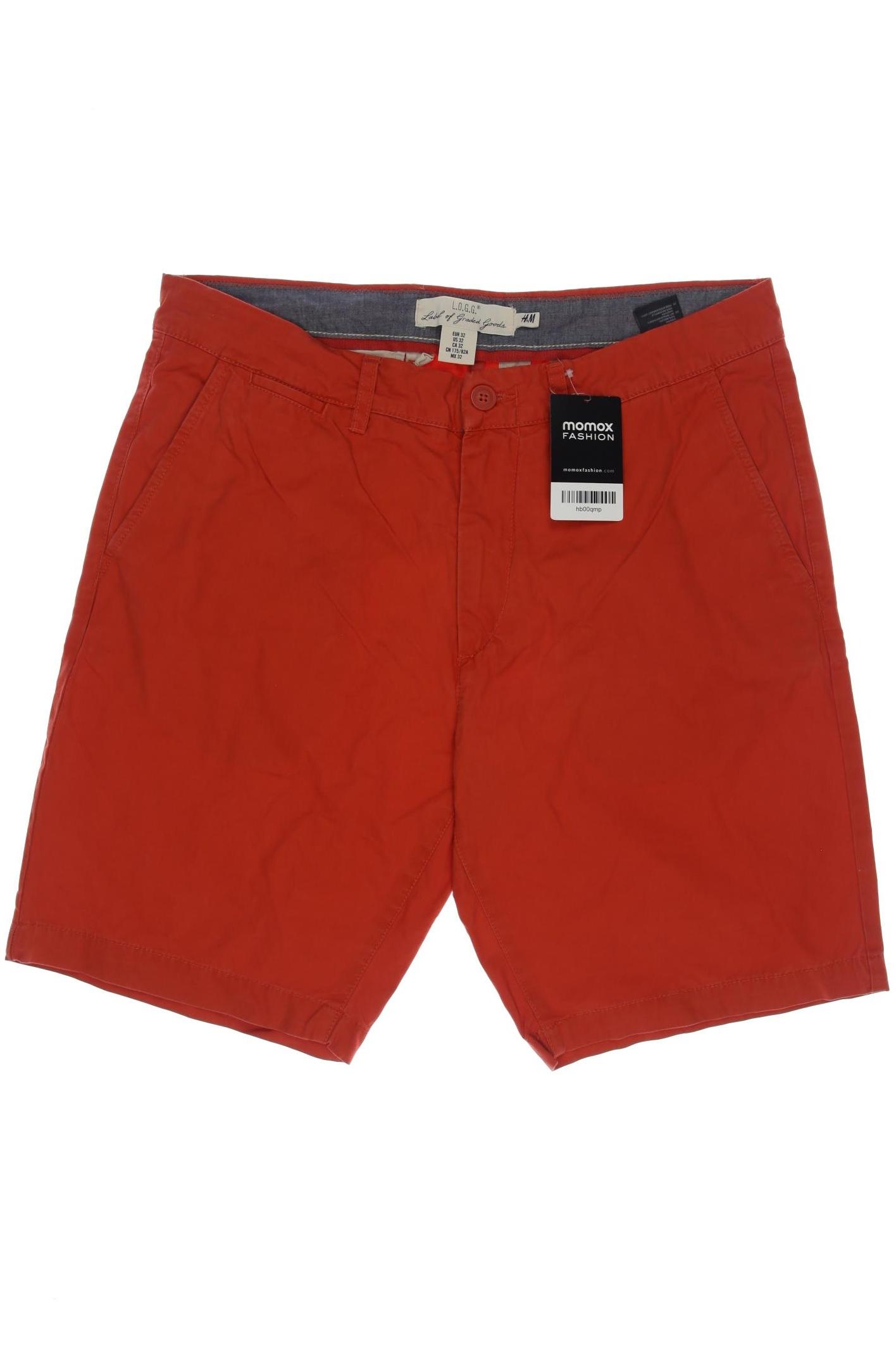 

H&M Herren Shorts, rot, Gr. 32