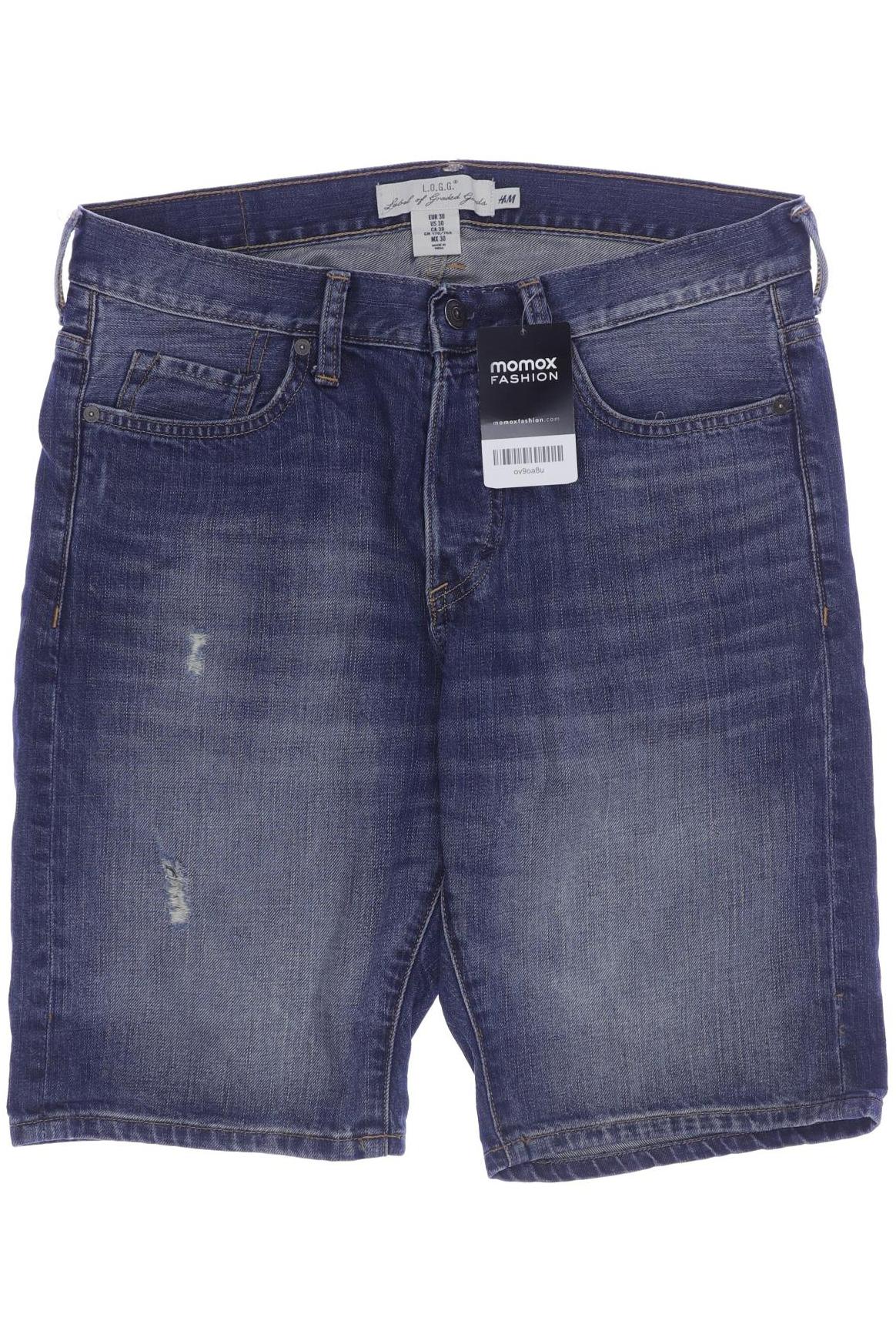 

H&M Herren Shorts, blau, Gr. 30