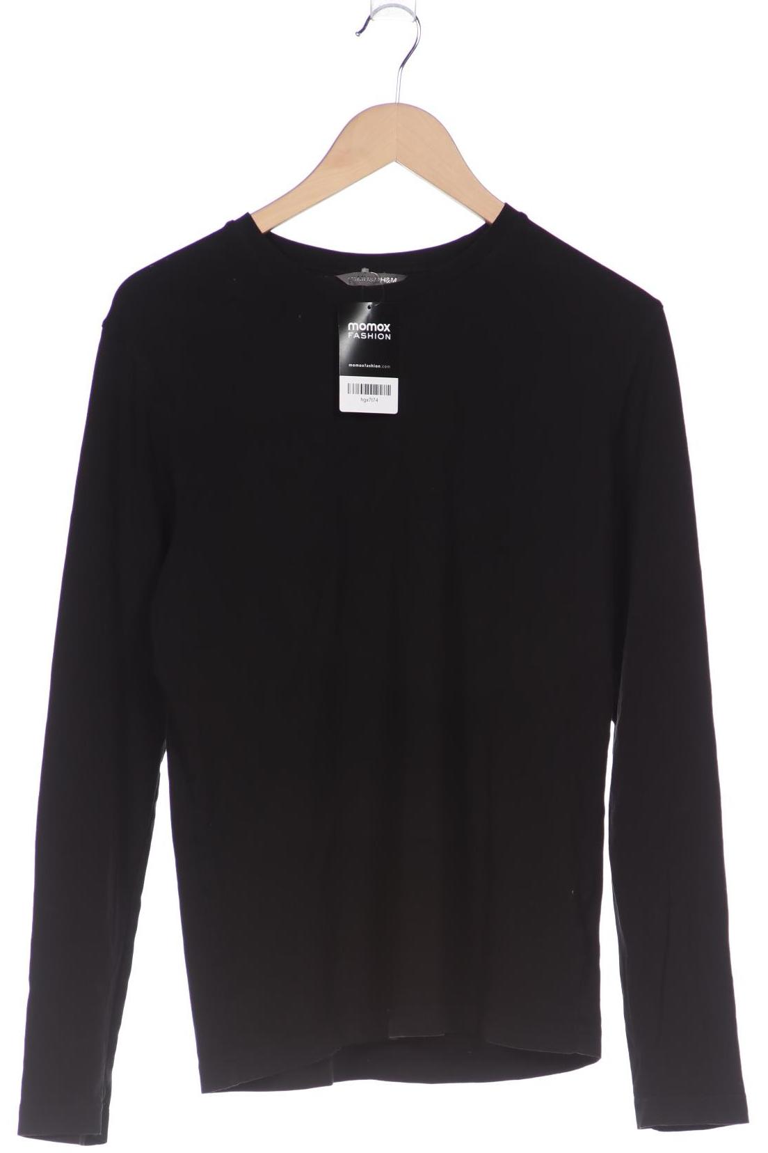 

H&M Herren Langarmshirt, schwarz