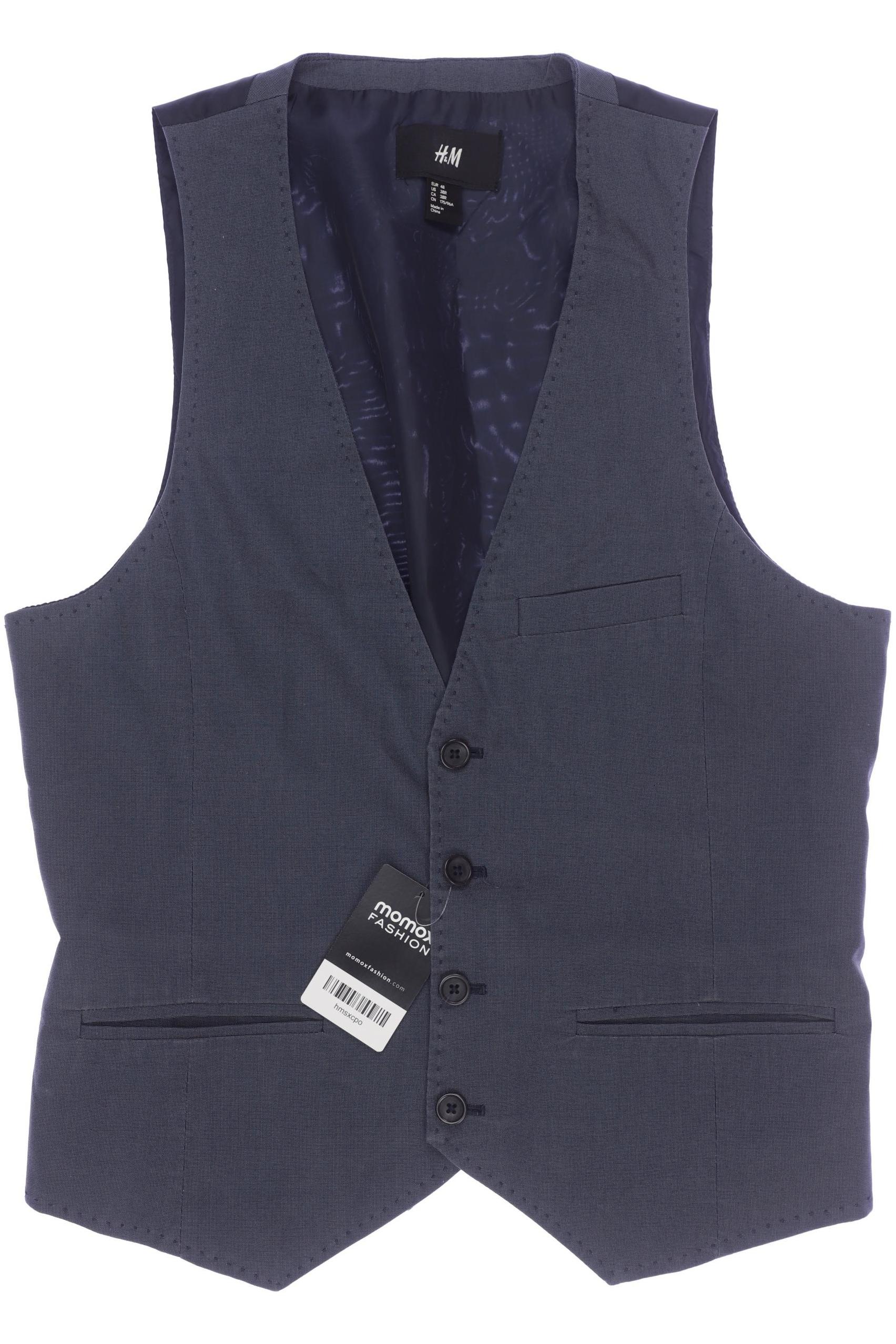 

H&M Herren Weste, marineblau, Gr. 48