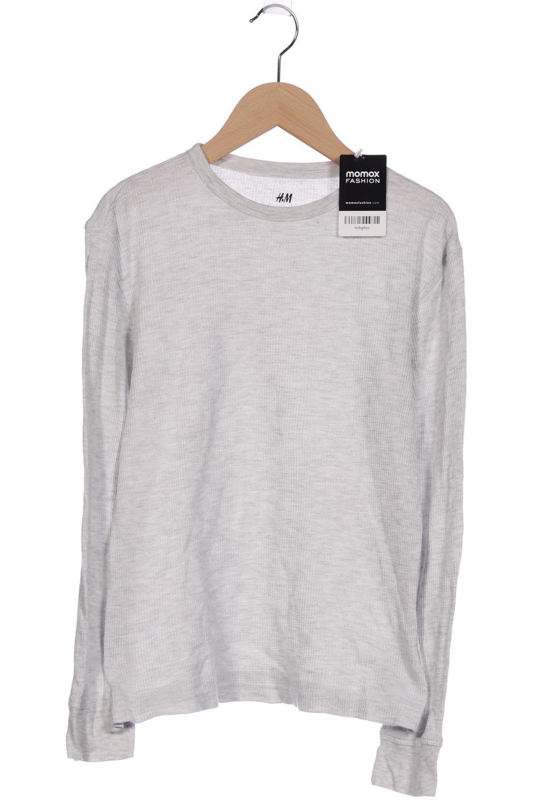 

H&M Herren Langarmshirt, weiß