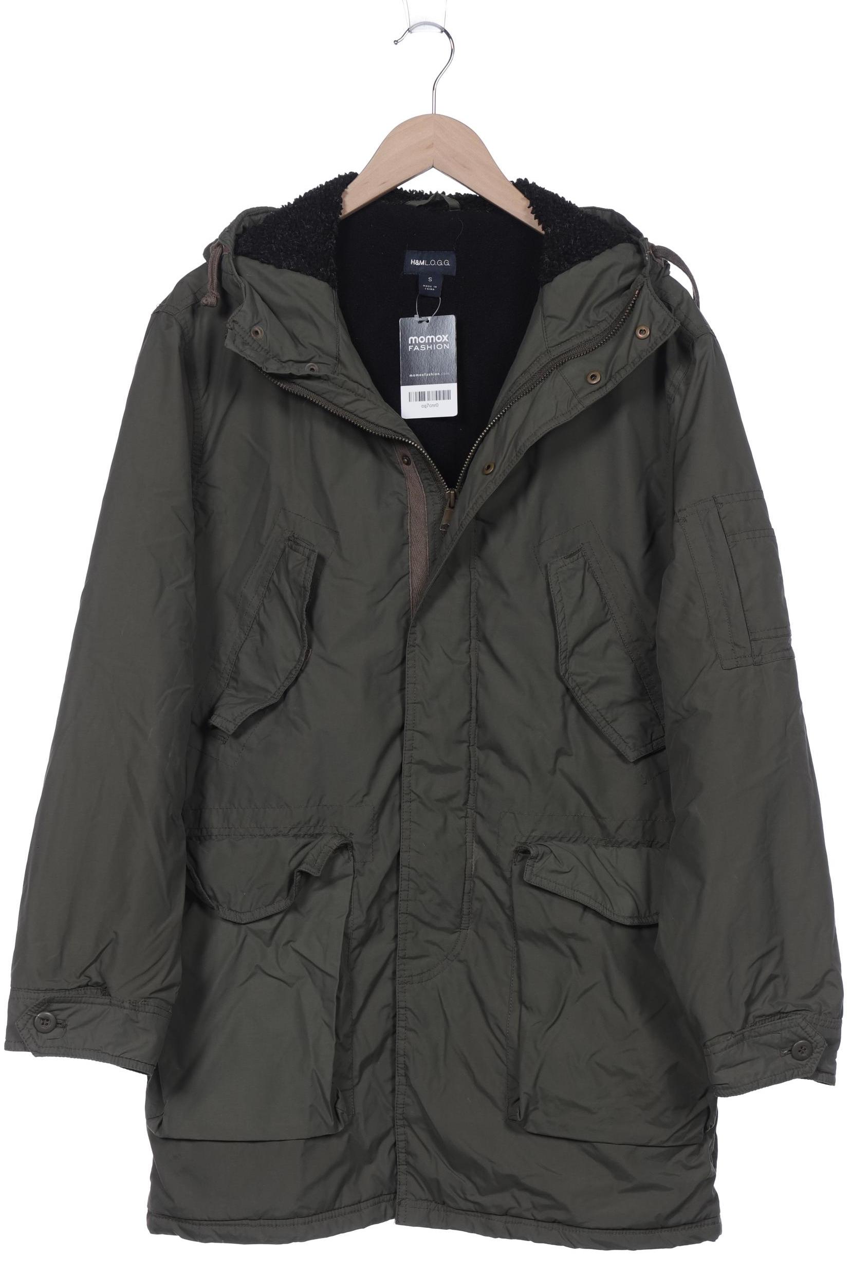 

H&M Herren Mantel, grün, Gr. 46