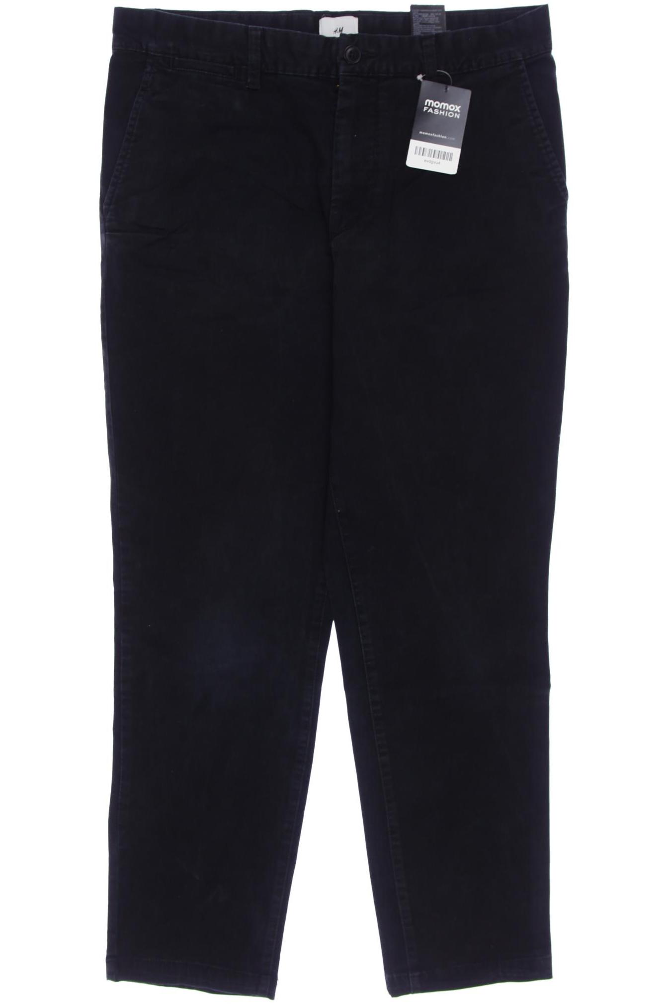 

H&M Herren Stoffhose, schwarz, Gr. 31