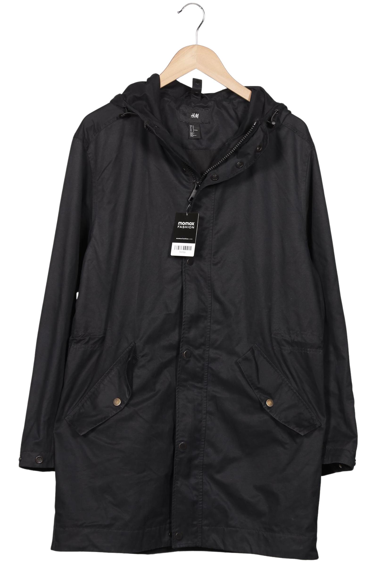 

H&M Herren Mantel, schwarz, Gr. 48