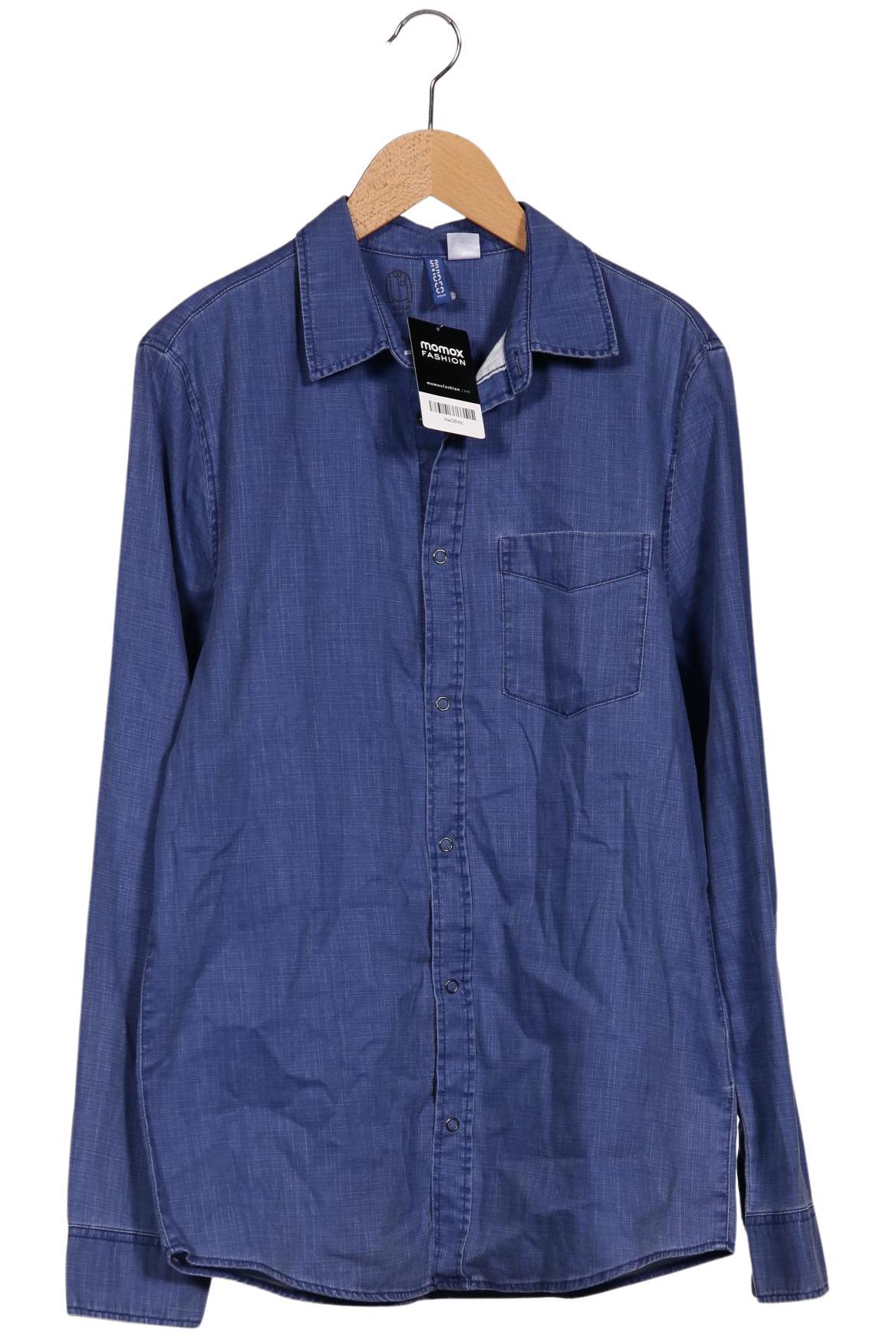 

H&M Herren Hemd, blau, Gr. 46
