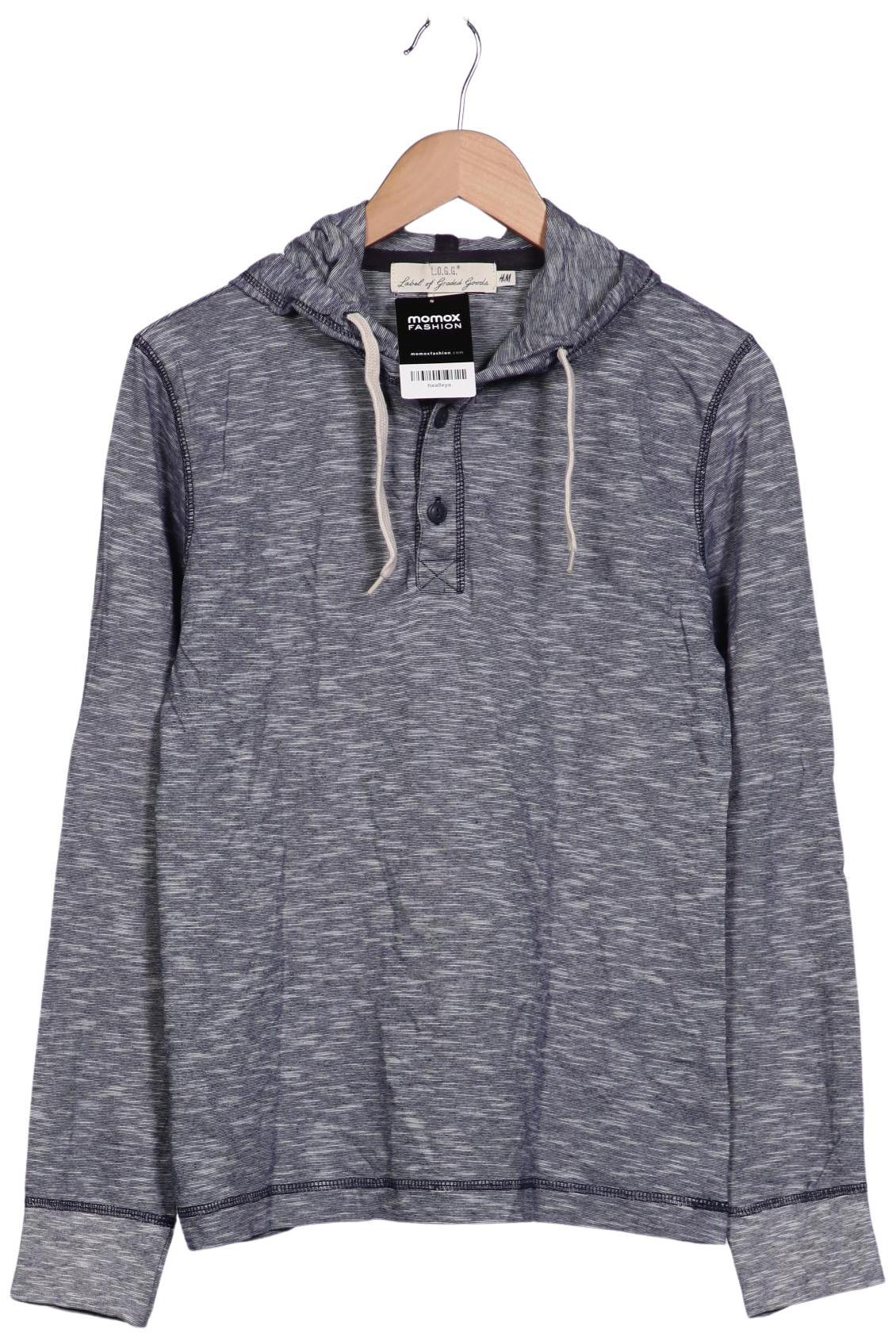 

H&M Herren Kapuzenpullover, grau, Gr. 48