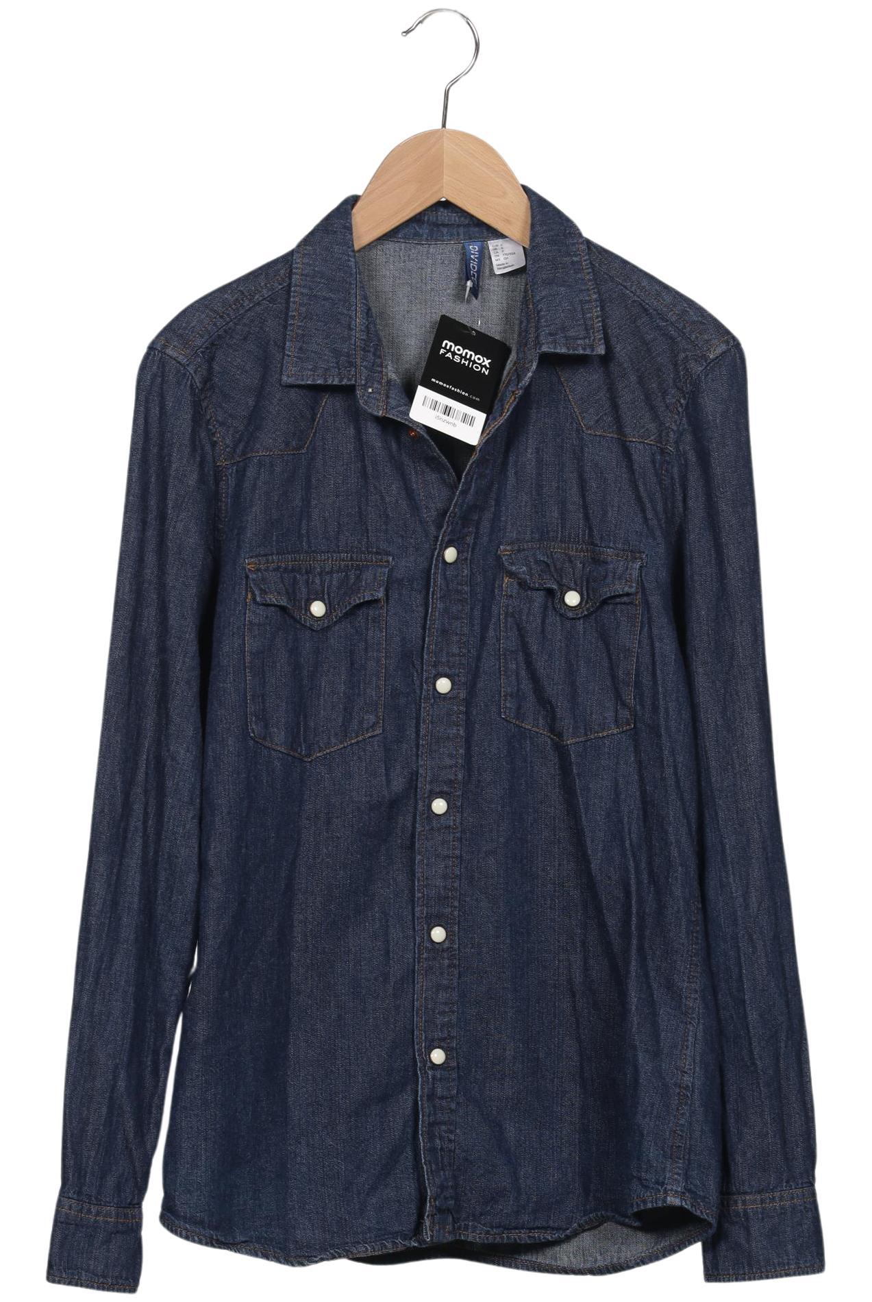 

H&M Herren Hemd, blau, Gr. 46