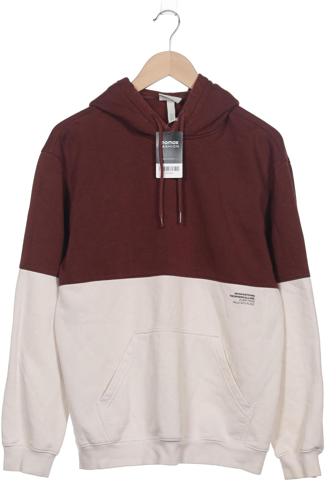 

H&M Herren Kapuzenpullover, bordeaux, Gr. 46