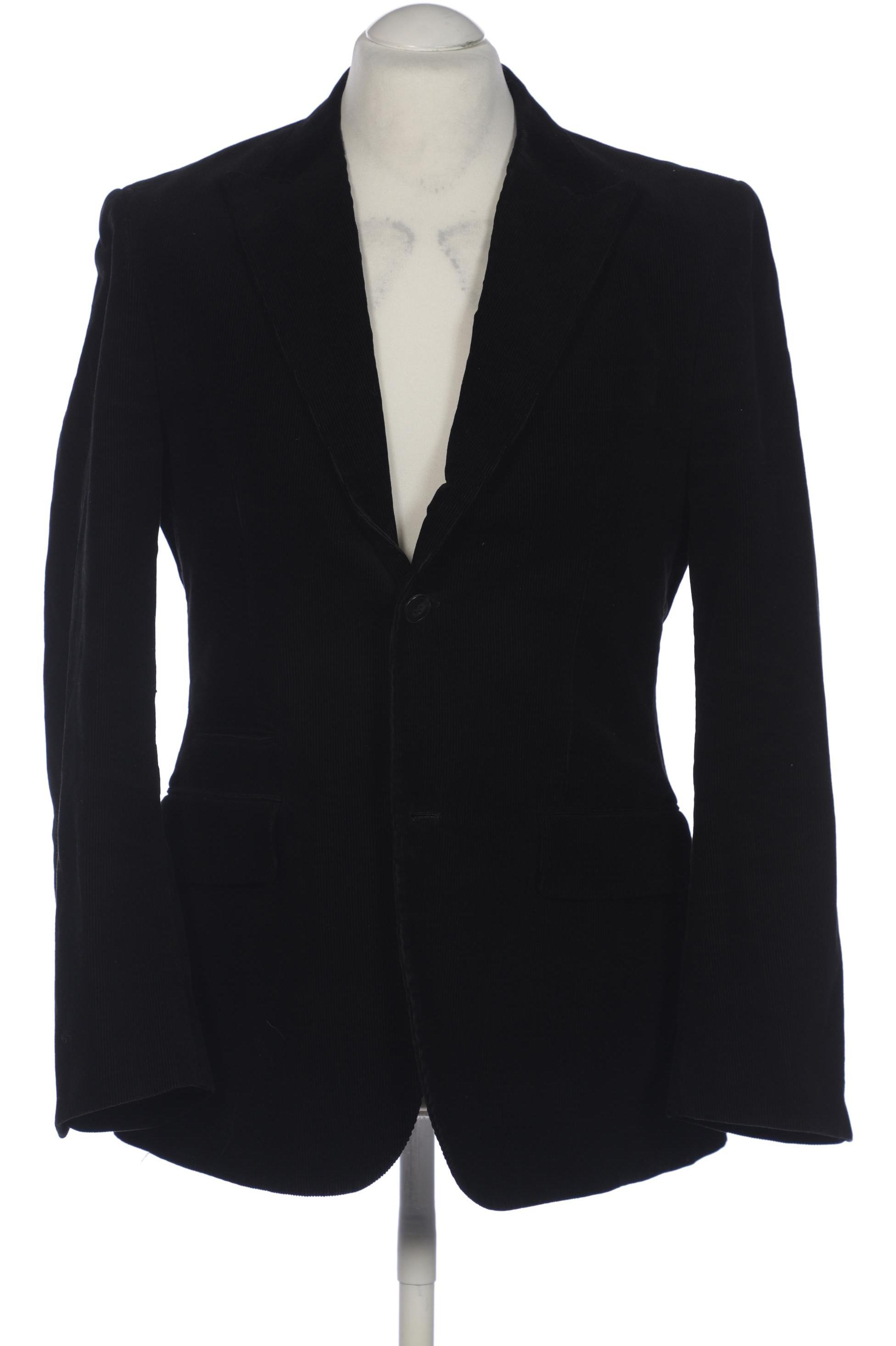 

H&M Herren Sakko, schwarz, Gr. 48