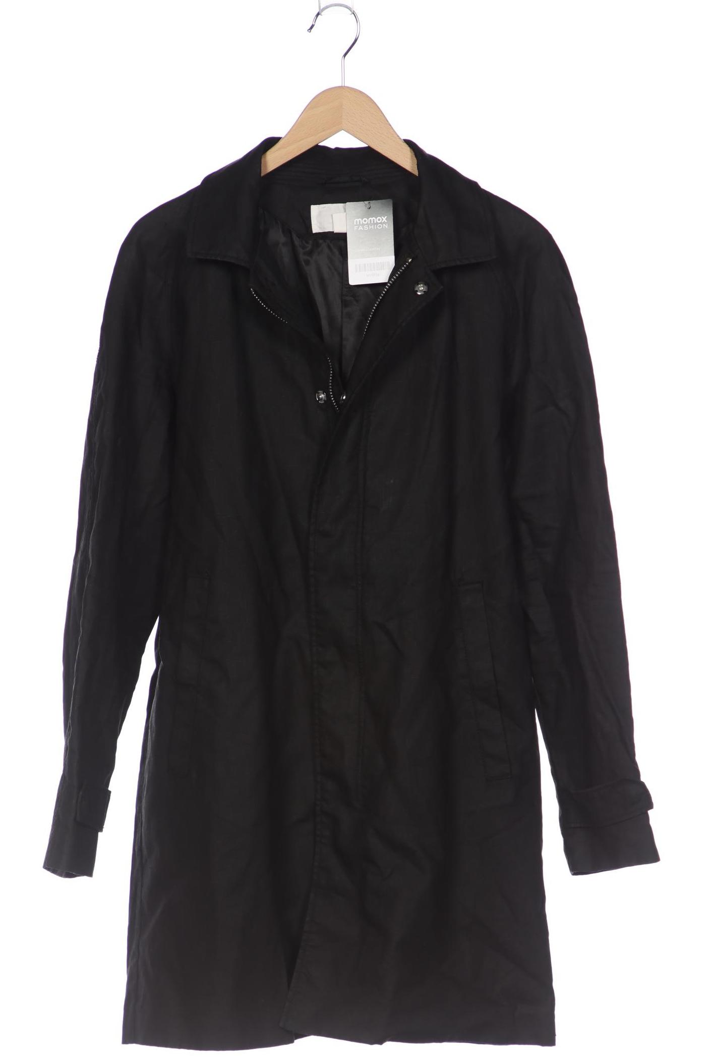 

H&M Herren Mantel, schwarz