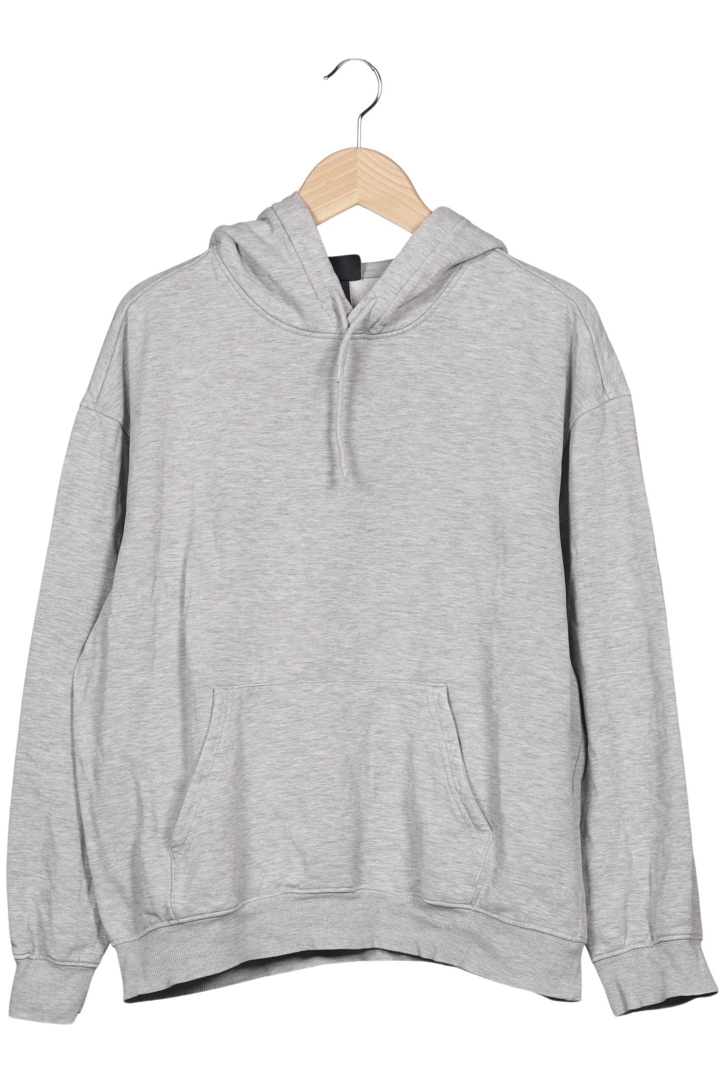 

H&M Herren Kapuzenpullover, grau, Gr. 48