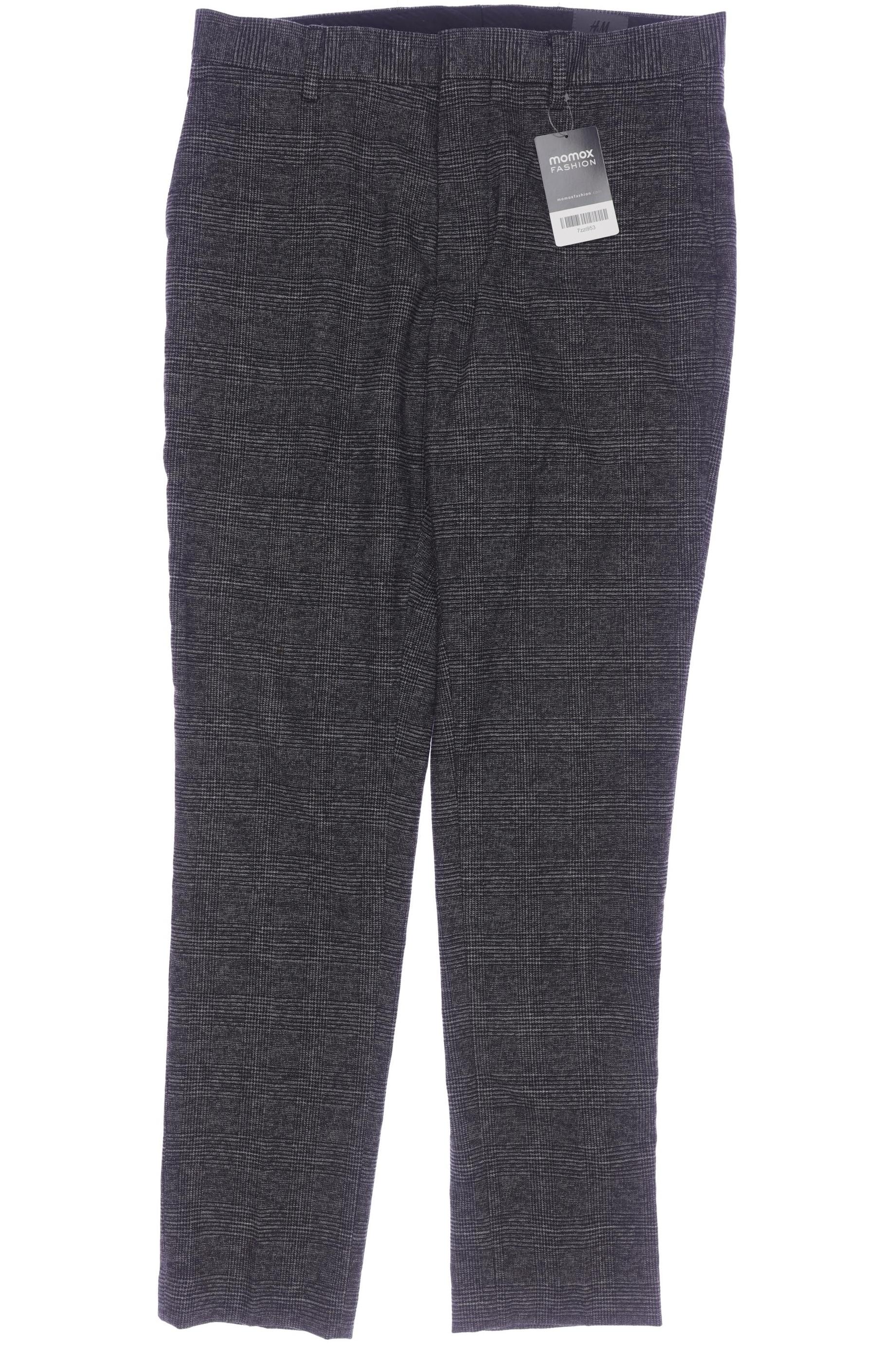 

H&M Herren Stoffhose, schwarz, Gr. 32