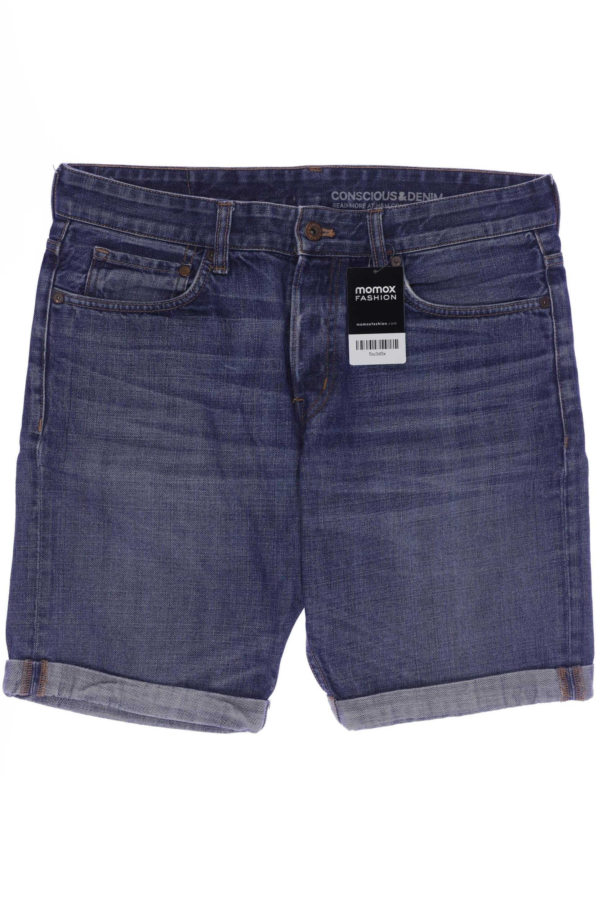 

H&M Herren Shorts, blau, Gr. 32