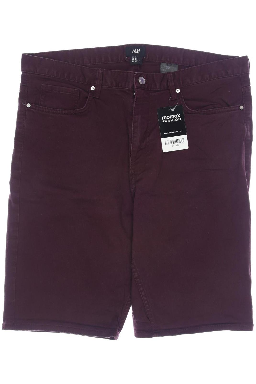 

H&M Herren Shorts, bordeaux, Gr. 34