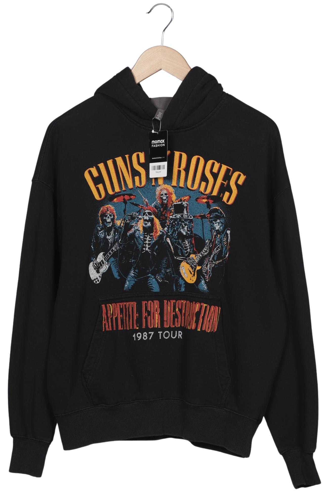 

H&M Herren Kapuzenpullover, schwarz, Gr. 46