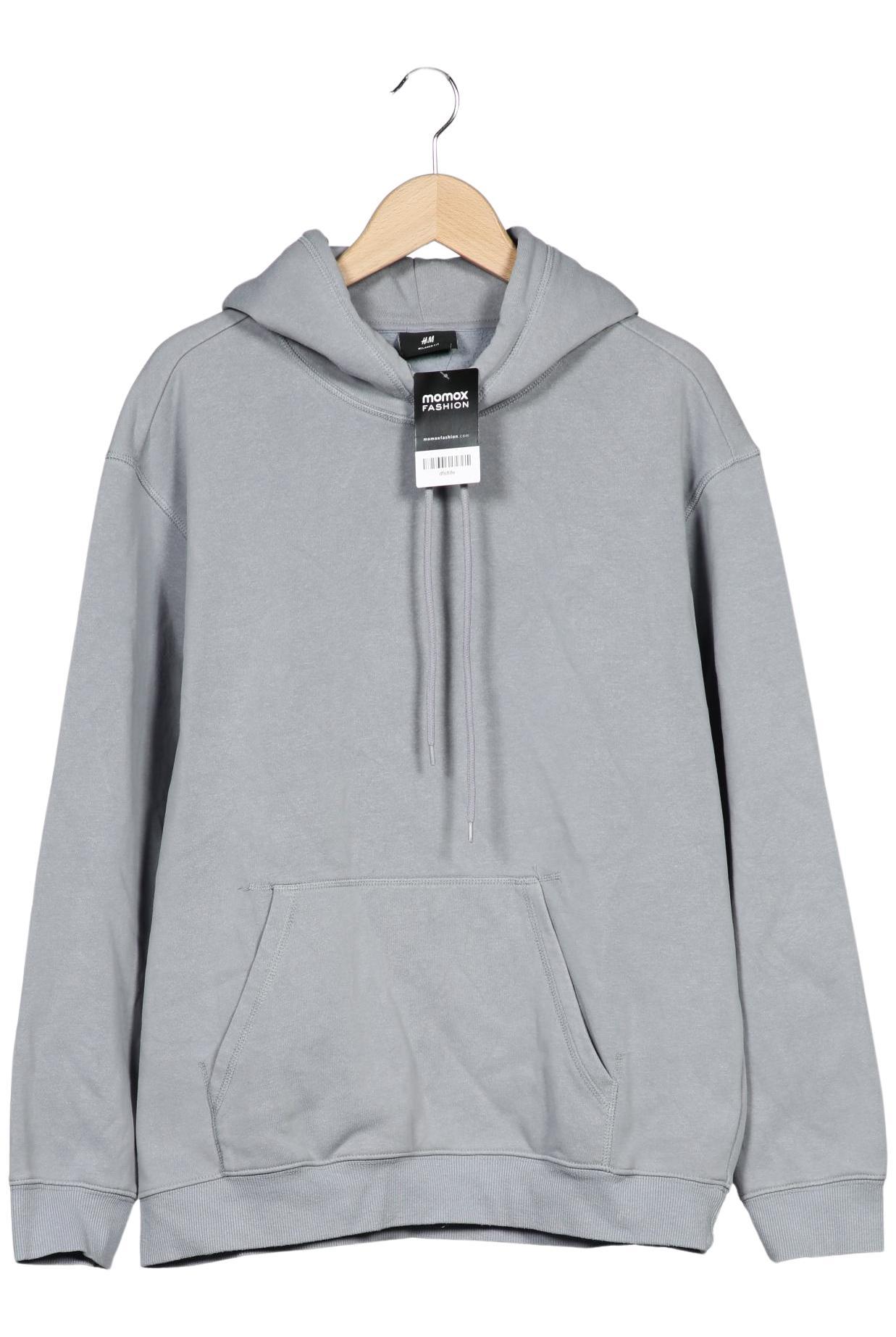 

H&M Herren Kapuzenpullover, grau, Gr. 54