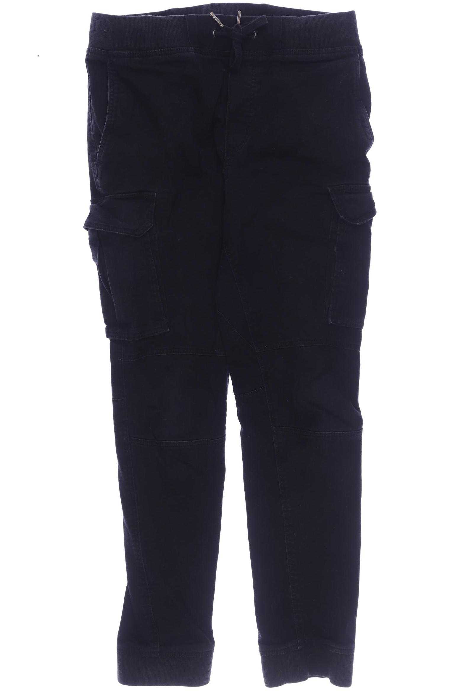 

H&M Herren Stoffhose, schwarz, Gr. 0