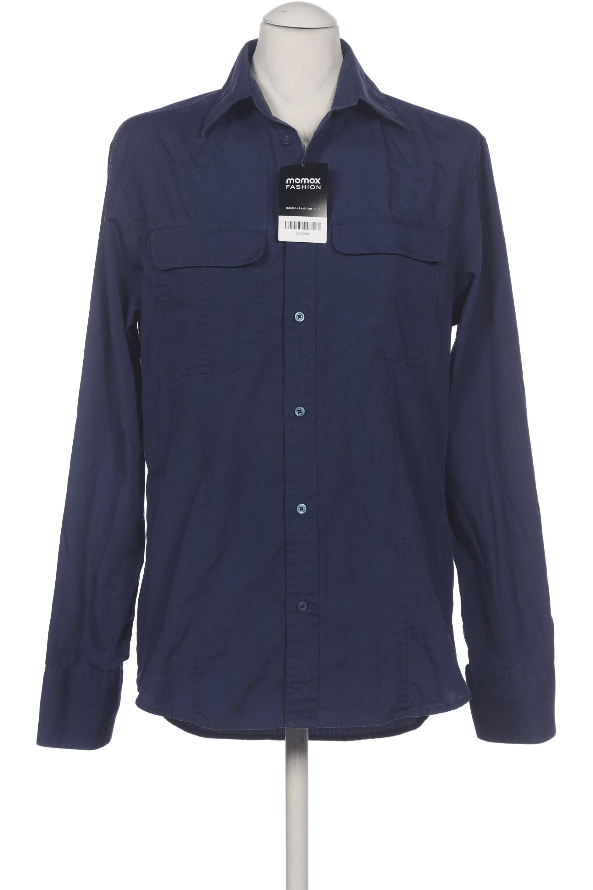 

H&M Herren Hemd, marineblau, Gr. 48