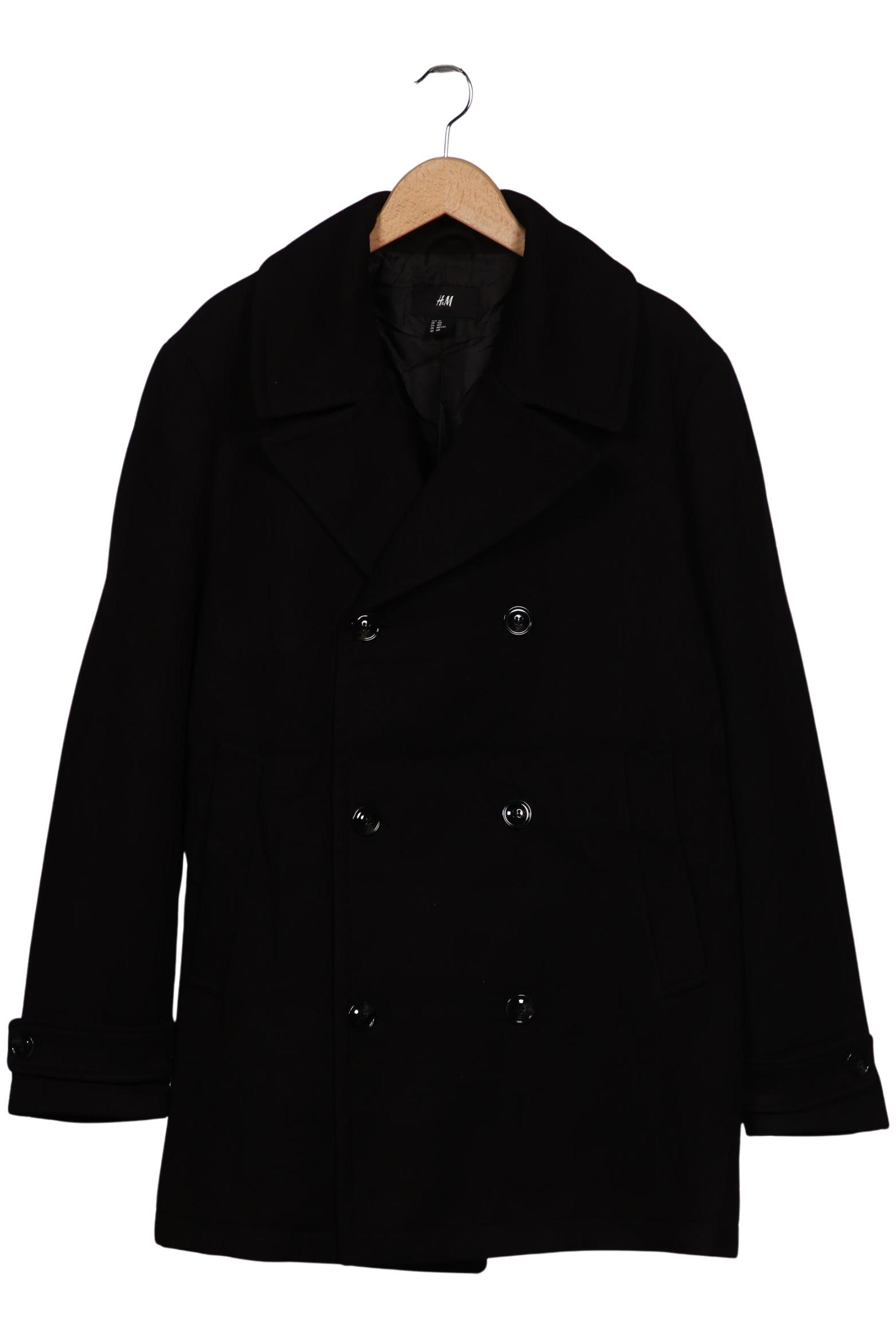 Thumbnail - H&amp;M Herren Mantel, schwarz, Gr. 56