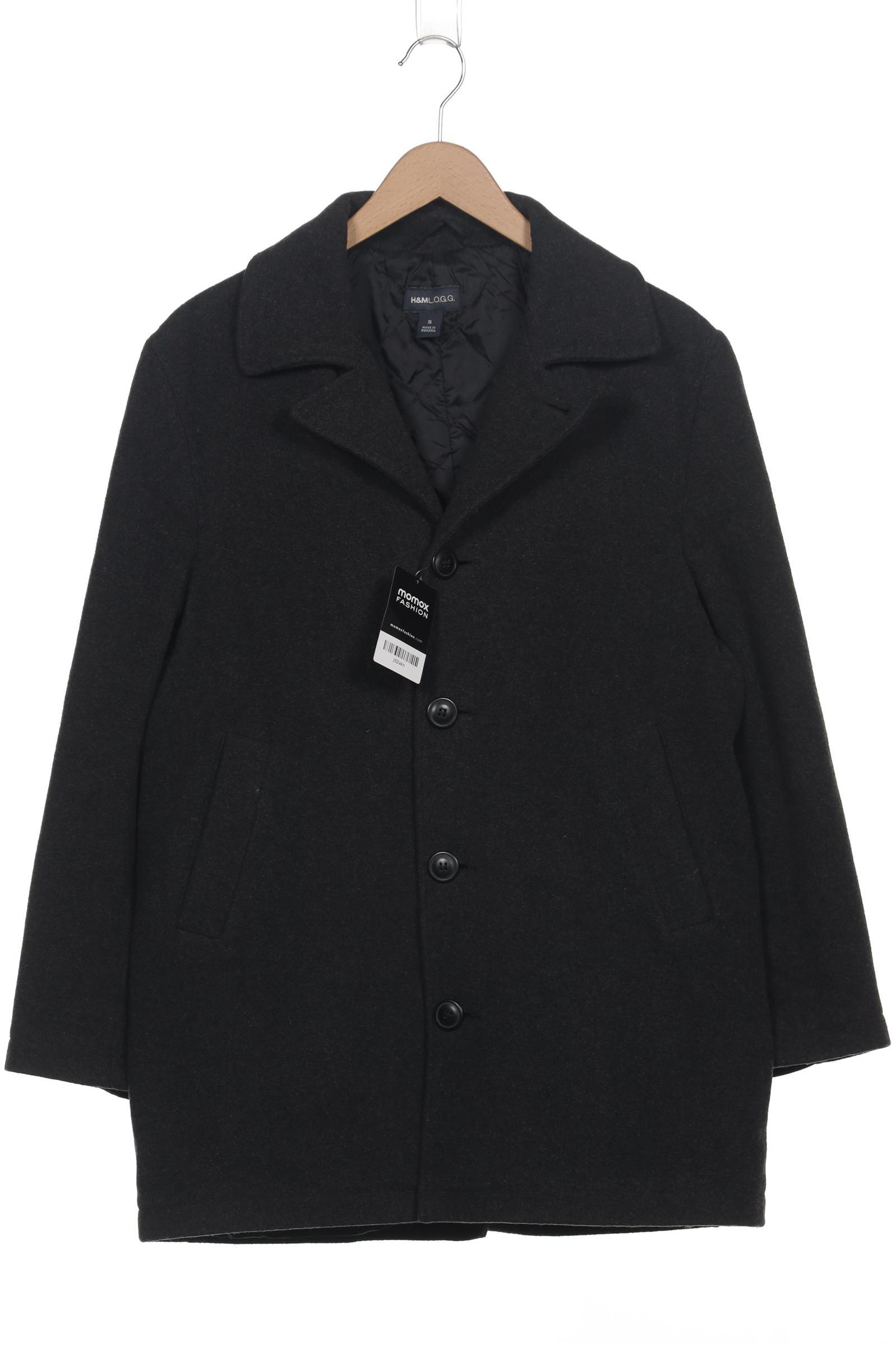 

H&M Herren Mantel, schwarz, Gr. 46
