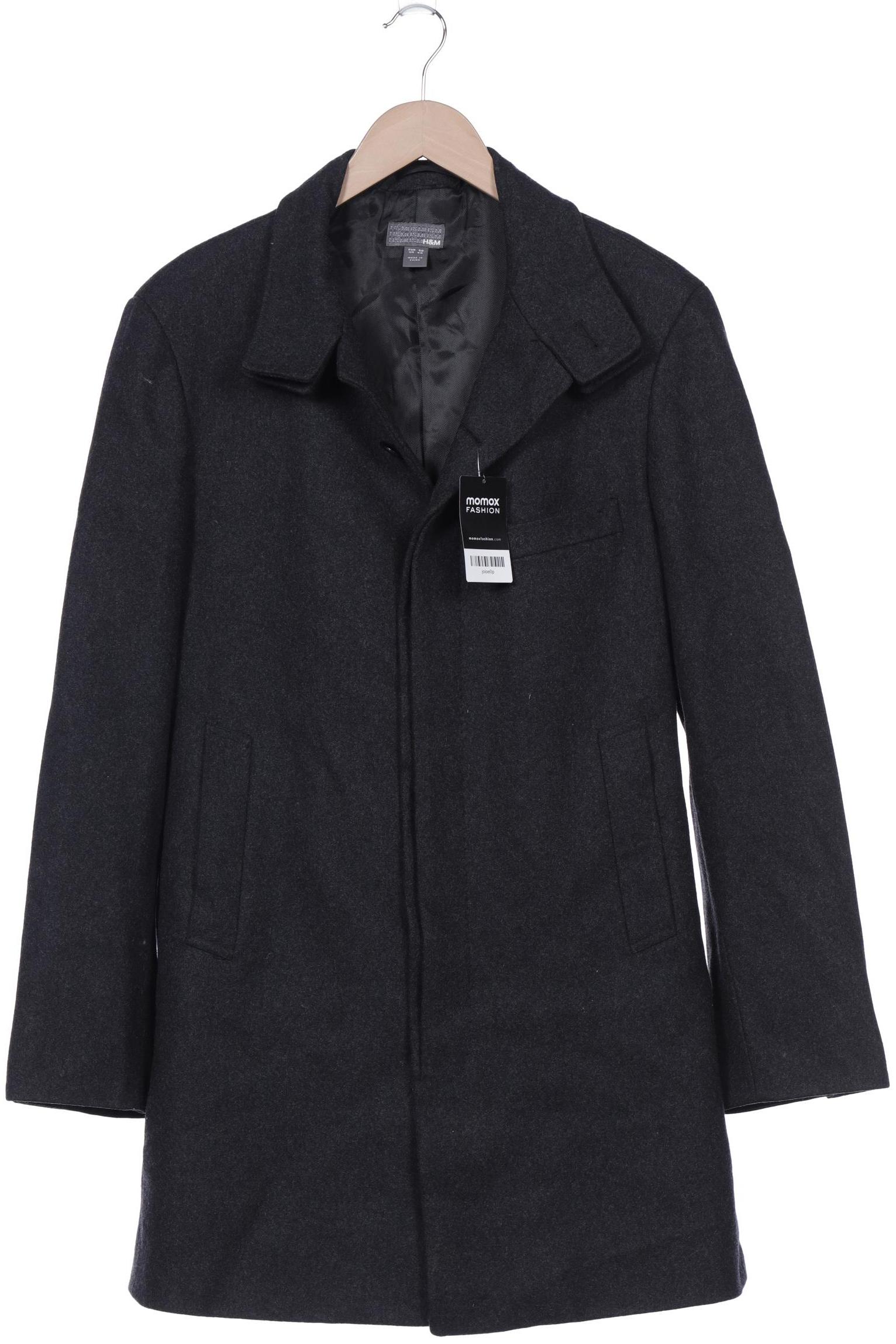 

H&M Herren Mantel, schwarz, Gr. 50