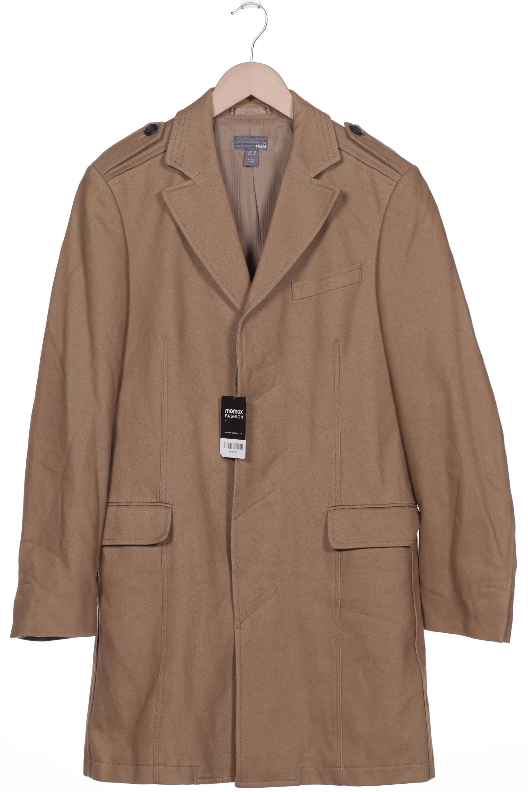 

H&M Herren Mantel, beige, Gr. 48