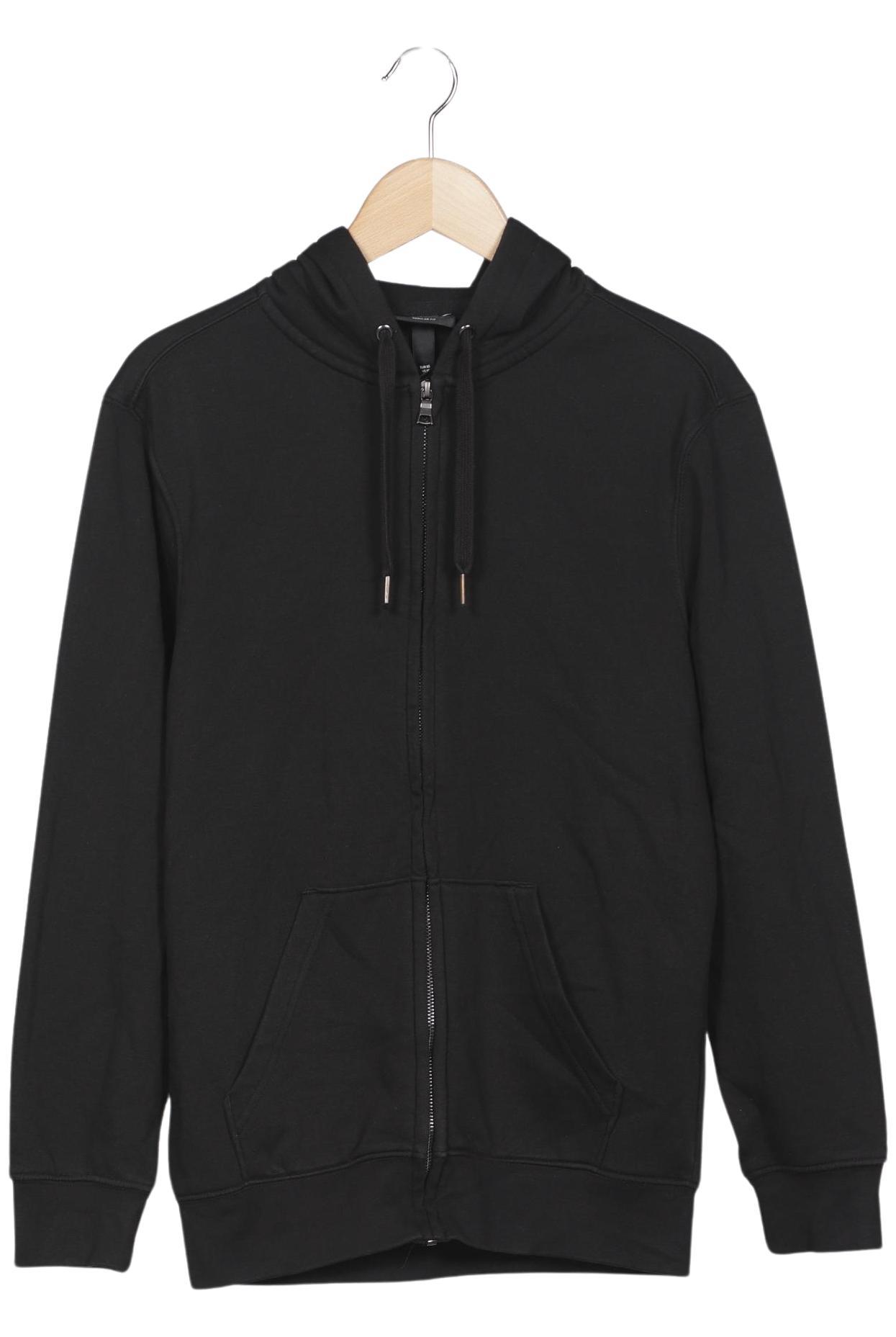 

H&M Herren Kapuzenpullover, schwarz, Gr. 44