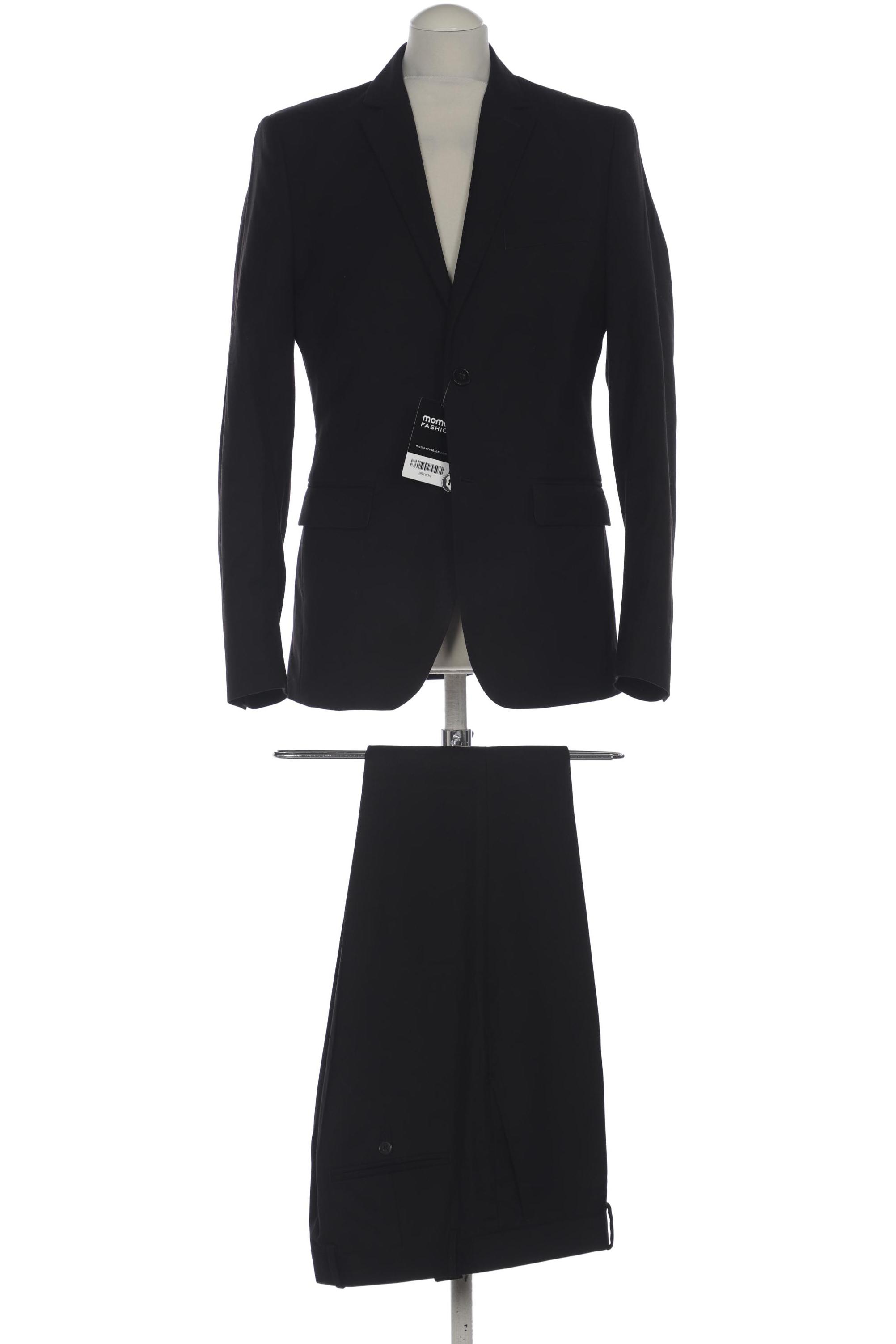 

H&M Herren Anzug, schwarz, Gr. 48