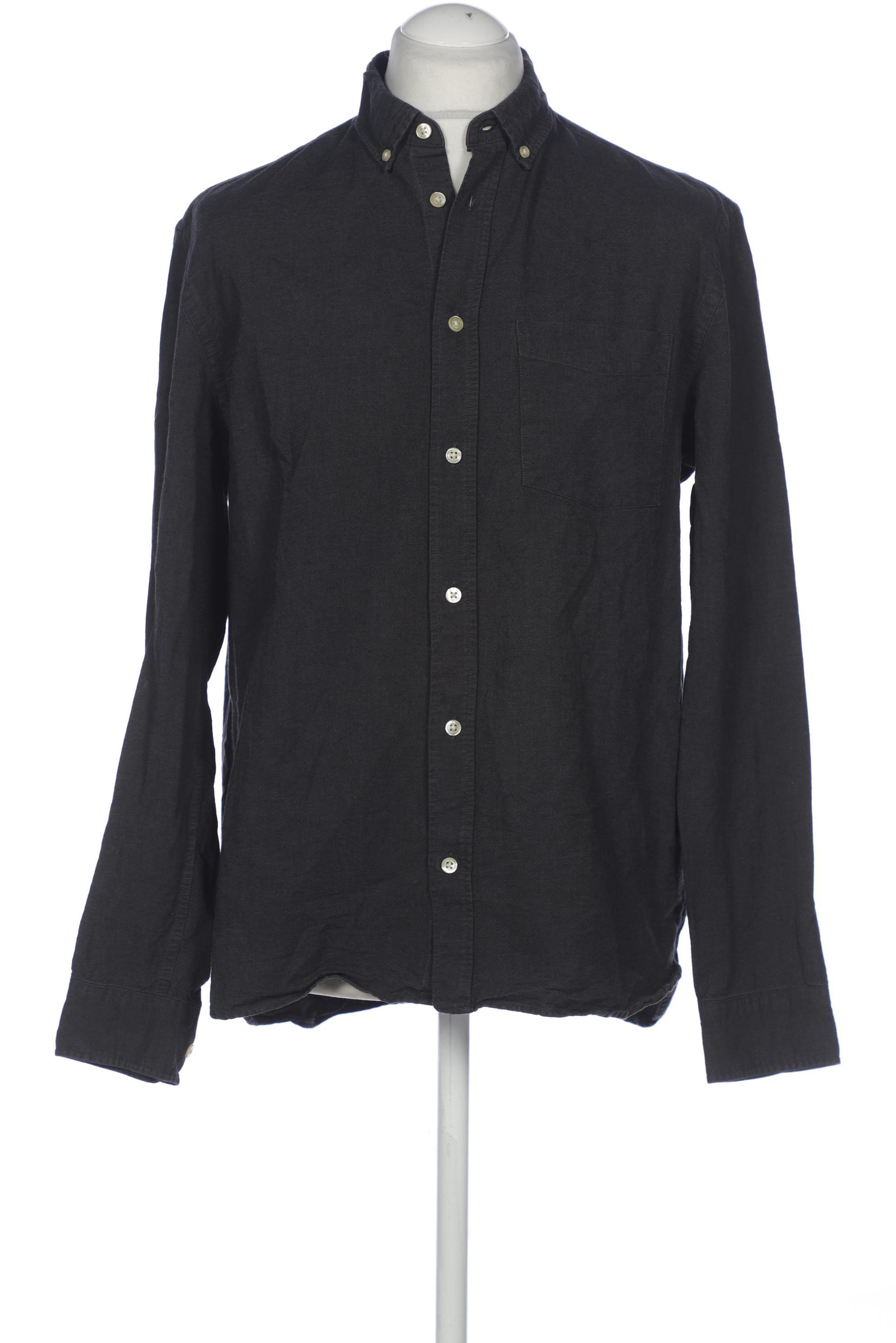 

H&M Herren Hemd, schwarz, Gr. 52