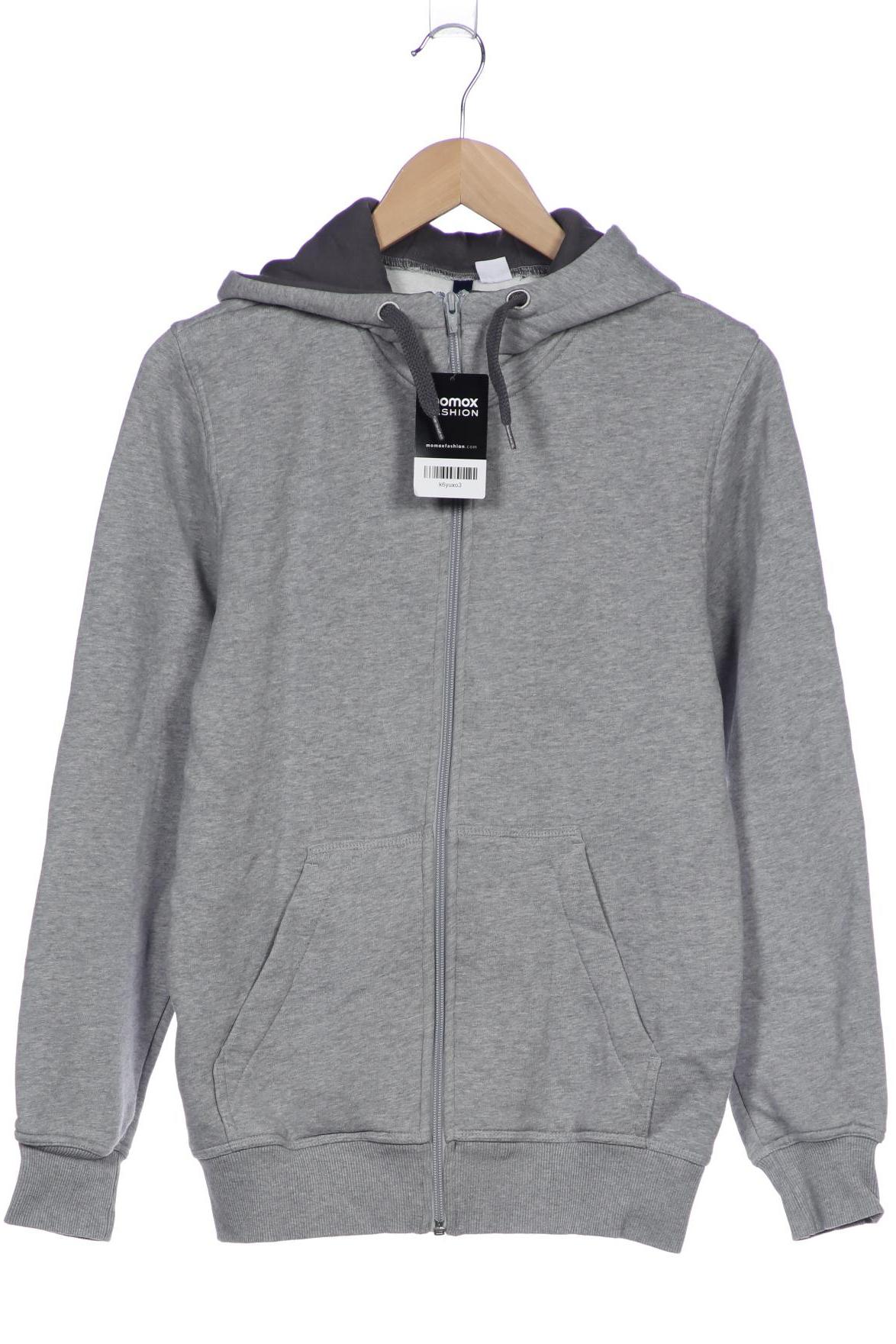 

H&M Herren Kapuzenpullover, grau, Gr. 46