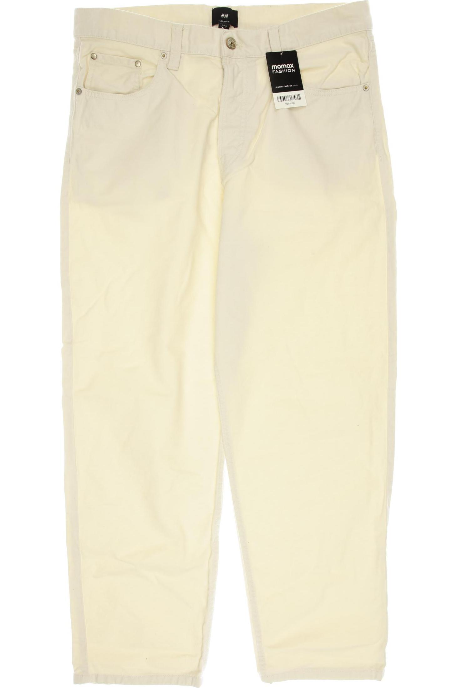 

H&M Herren Jeans, cremeweiß
