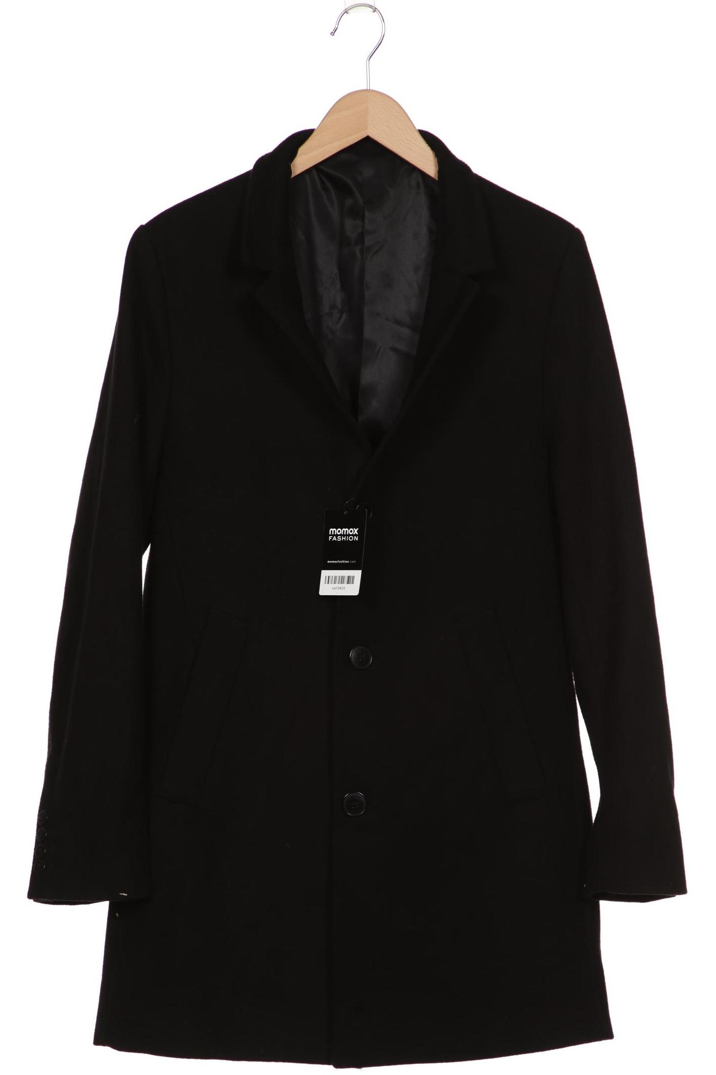 

H&M Herren Mantel, schwarz
