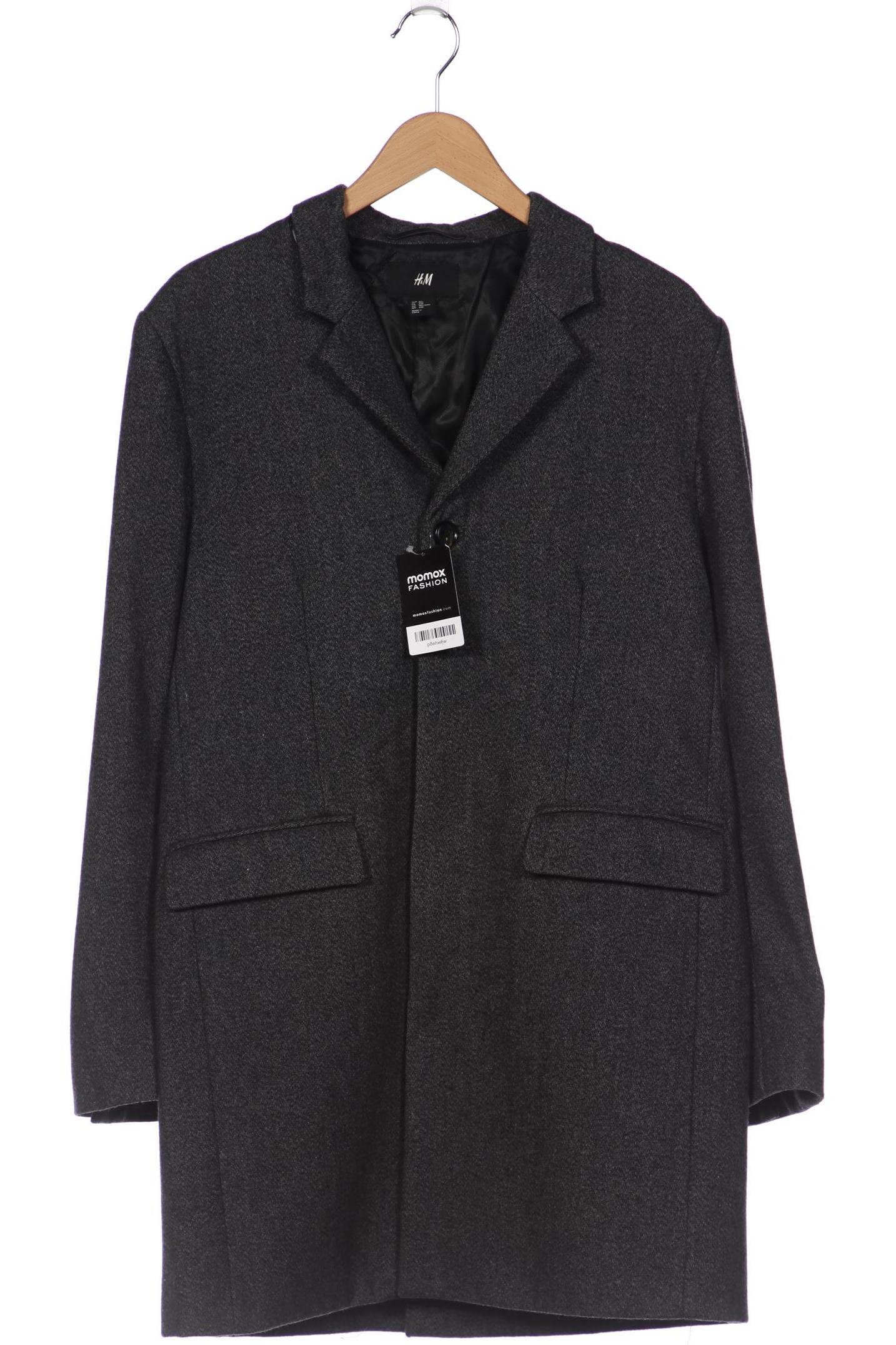 

H&M Herren Mantel, grau, Gr. 52
