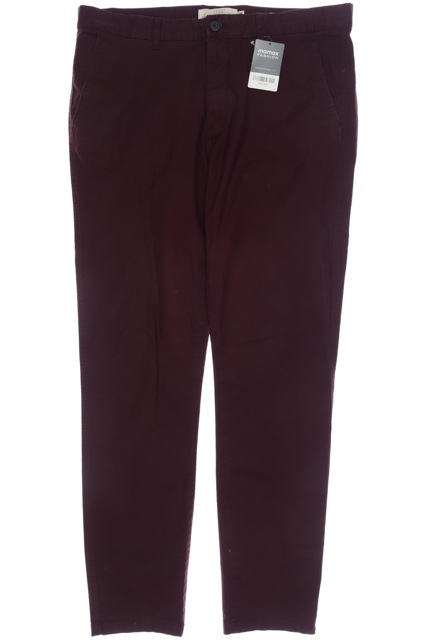 

H&M Herren Stoffhose, bordeaux, Gr. 36