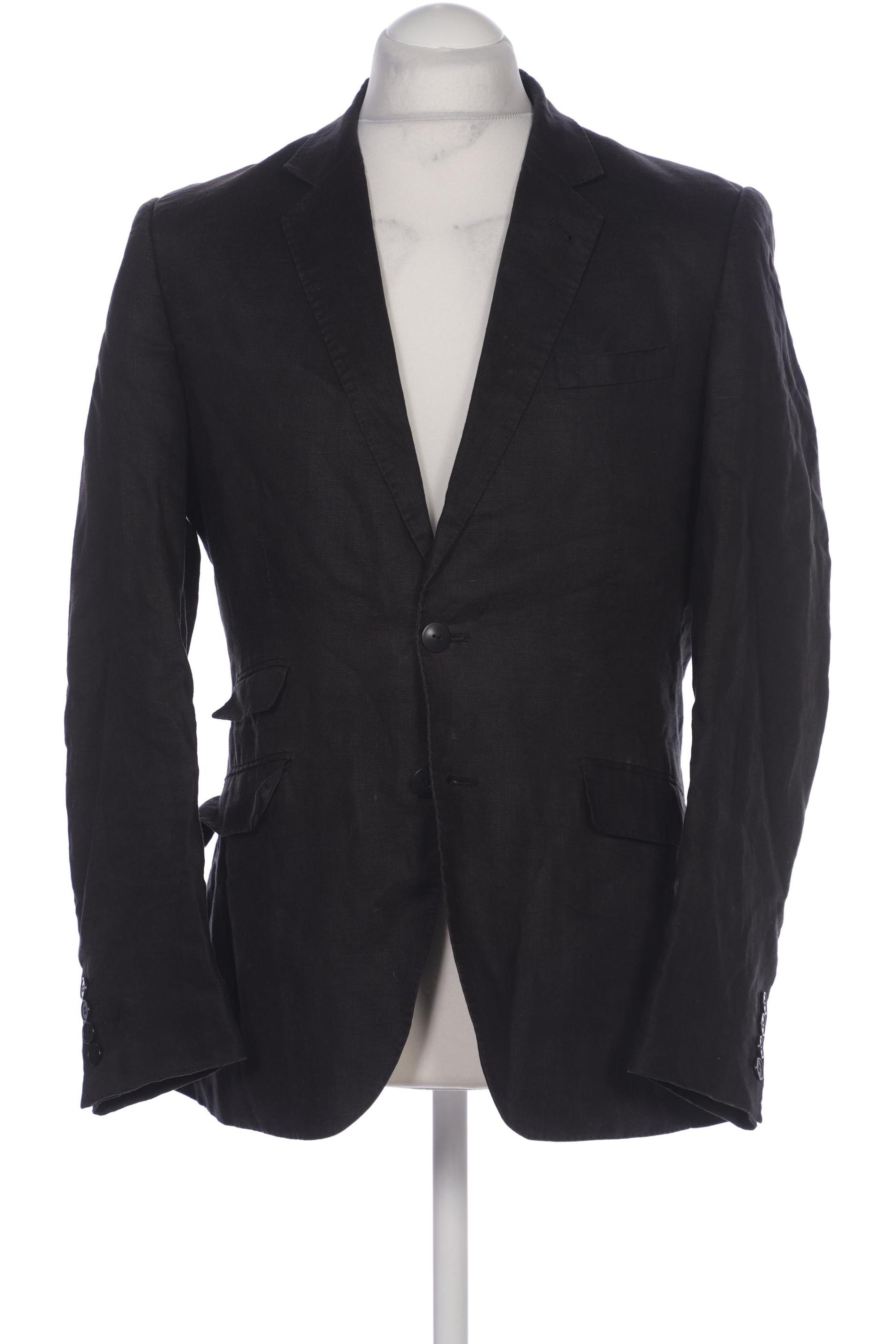 

H&M Herren Sakko, schwarz, Gr. 48