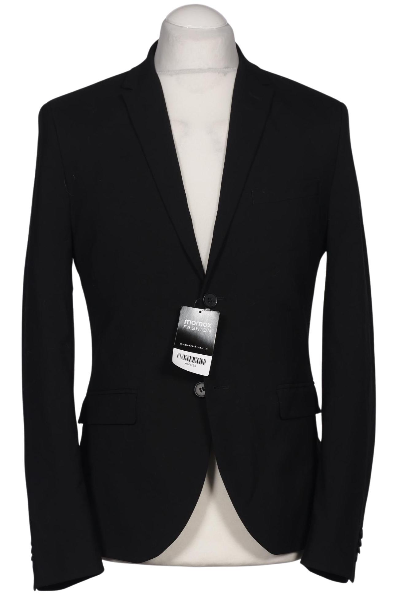 

H&M Herren Sakko, schwarz, Gr. 48