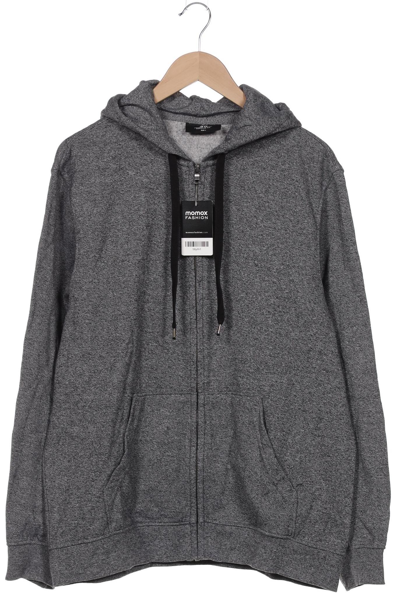 

H&M Herren Kapuzenpullover, grau, Gr. 52