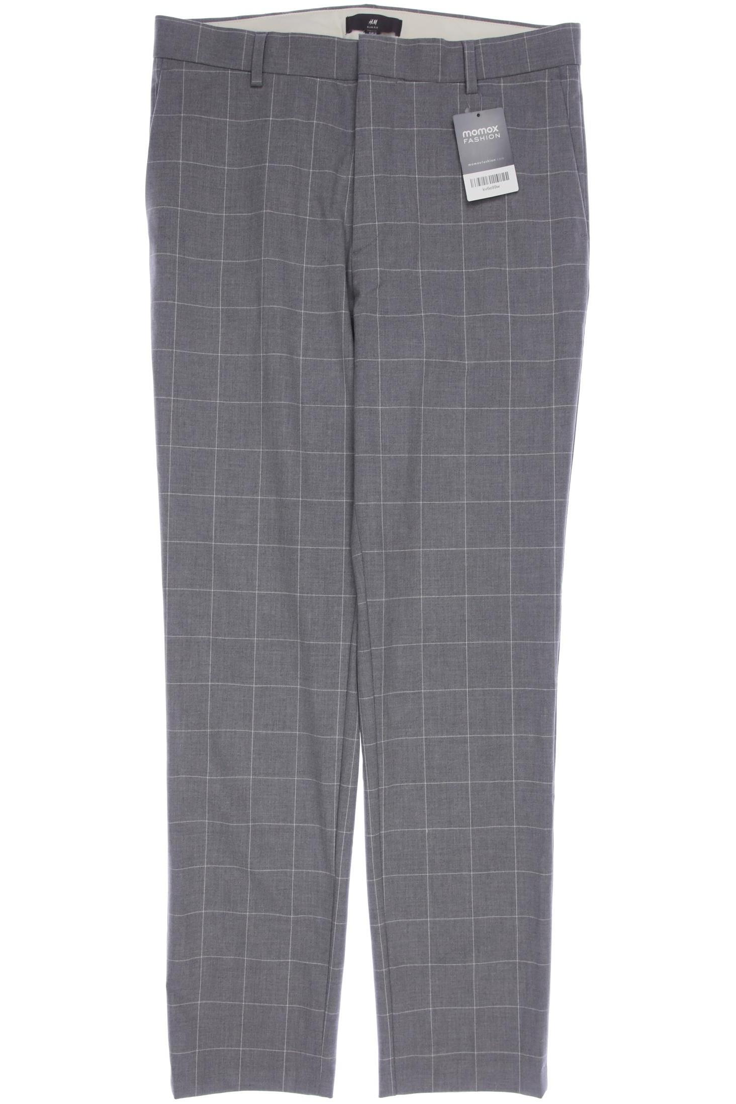

H&M Herren Stoffhose, grau, Gr. 31