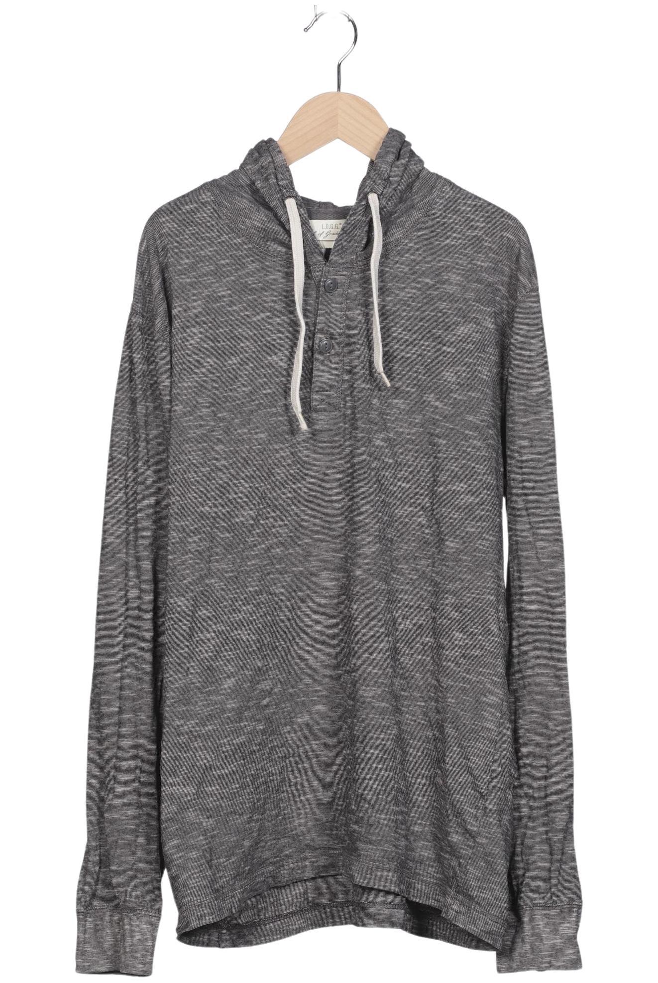 

H&M Herren Kapuzenpullover, grau, Gr. 54