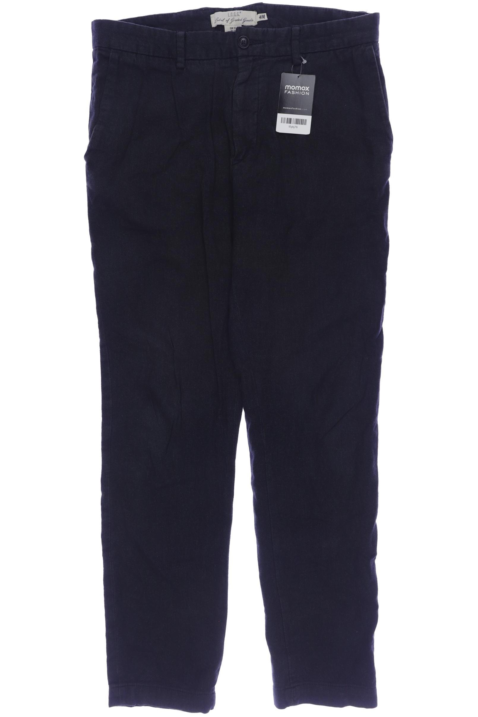 

H&M Herren Stoffhose, marineblau, Gr. 33