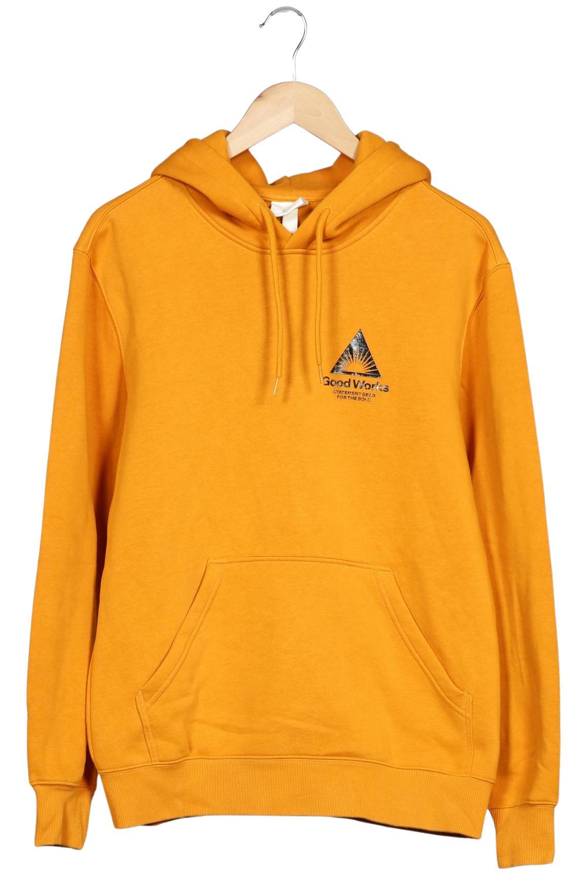 

H&M Herren Kapuzenpullover, gelb, Gr. 46