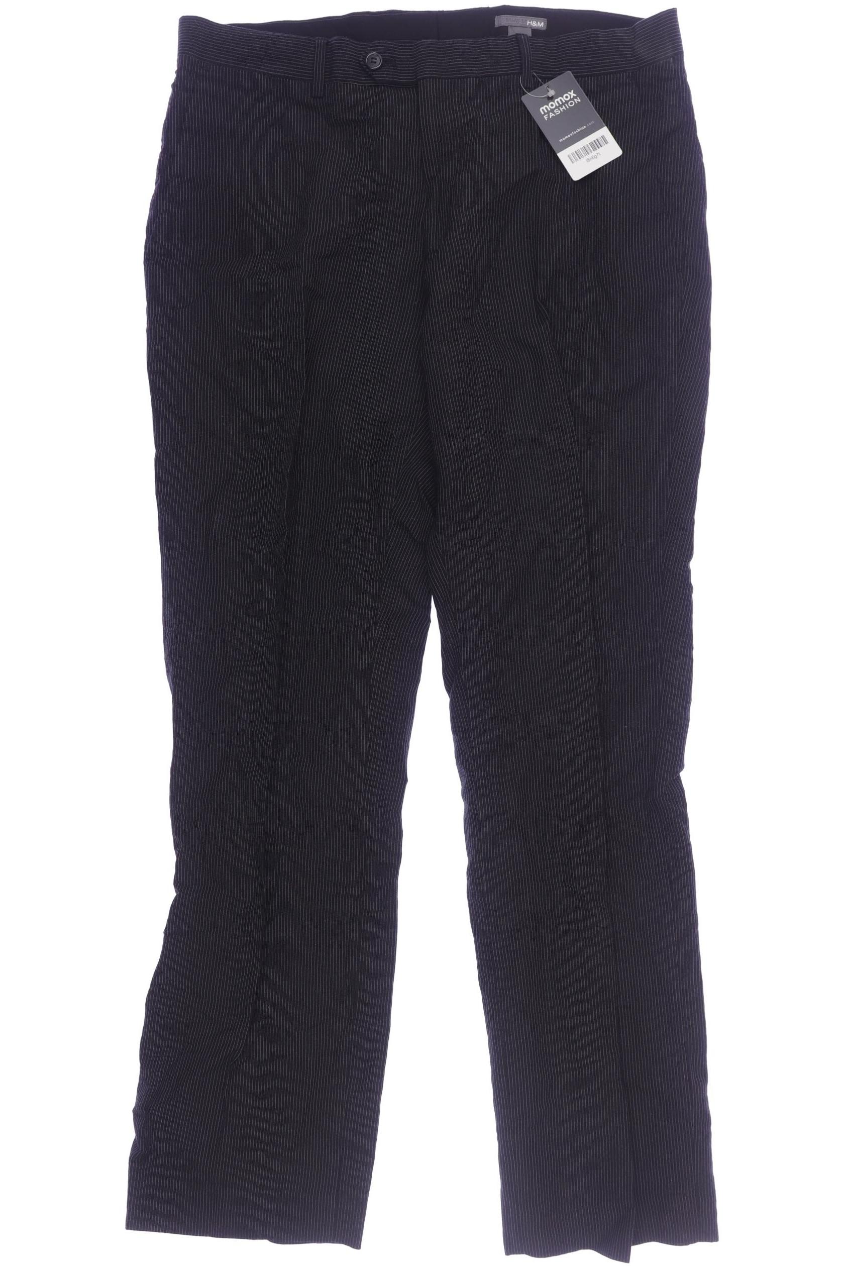 

H&M Herren Stoffhose, schwarz, Gr. 50