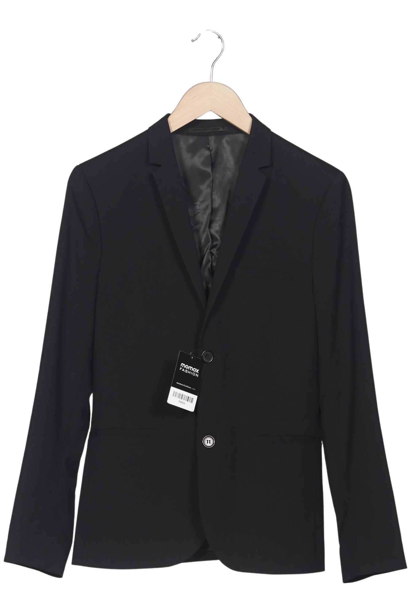 

H&M Herren Sakko, schwarz, Gr. 46