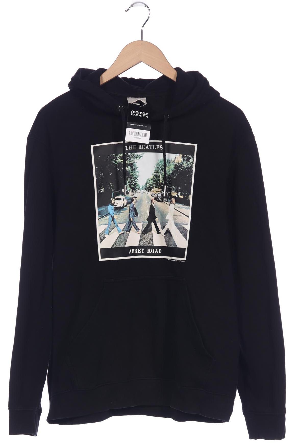 

H&M Herren Kapuzenpullover, schwarz, Gr. 48