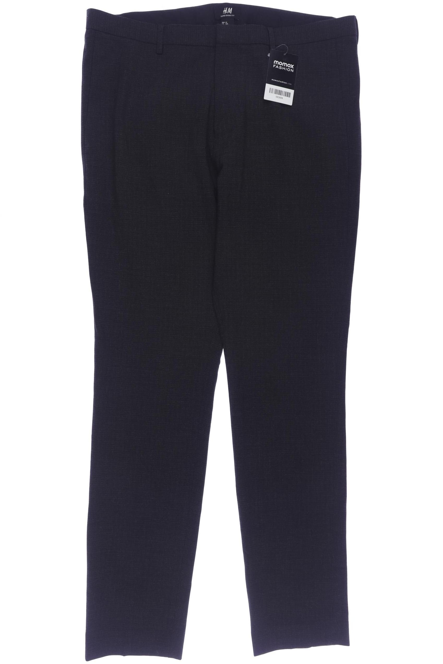 

H&M Herren Stoffhose, grau, Gr. 52